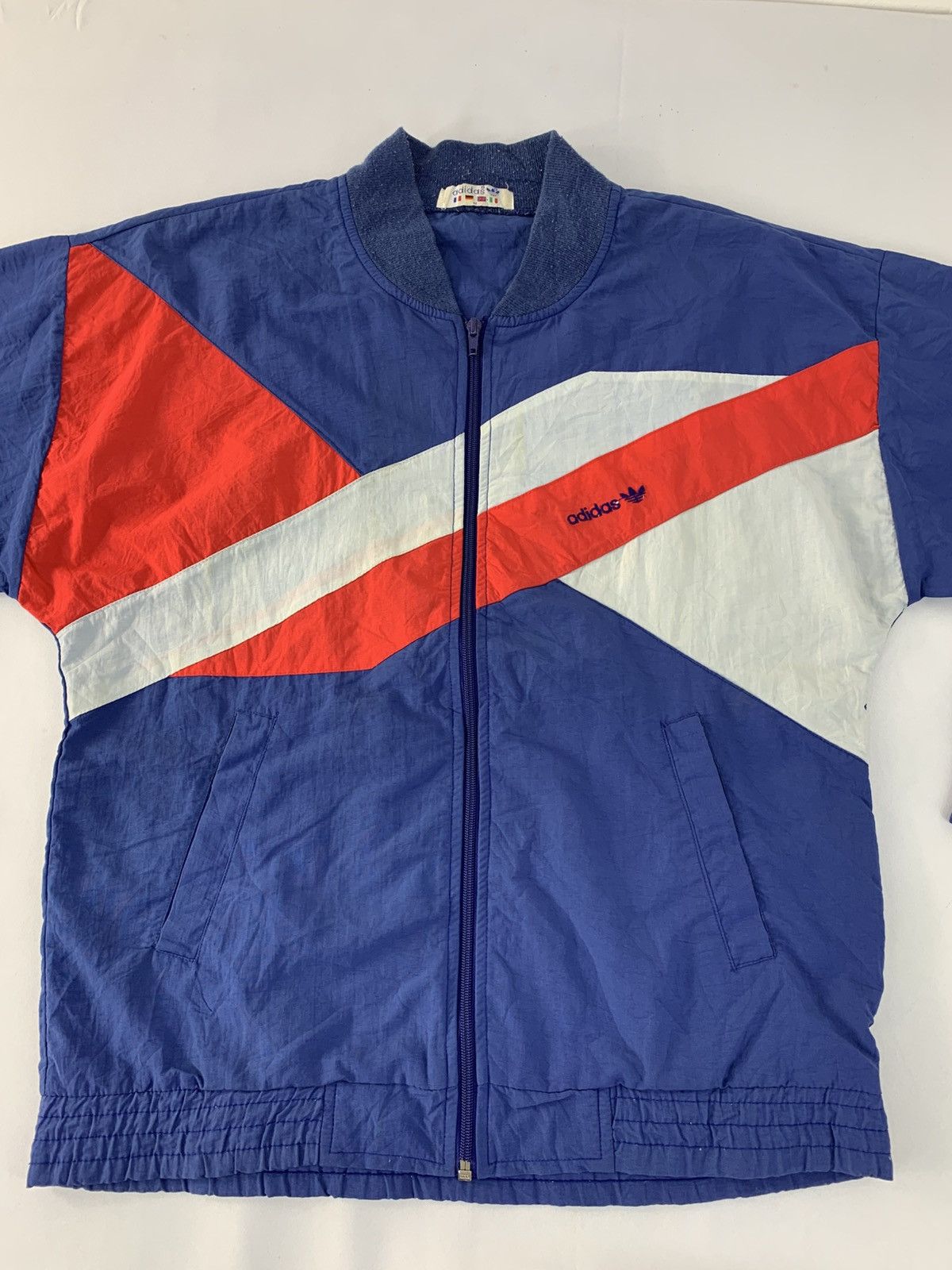 Adidas 90s Adidas Full Zip Track Jacket Windbreaker Colour Block Size US S / EU 44-46 / 1 - 3 Thumbnail
