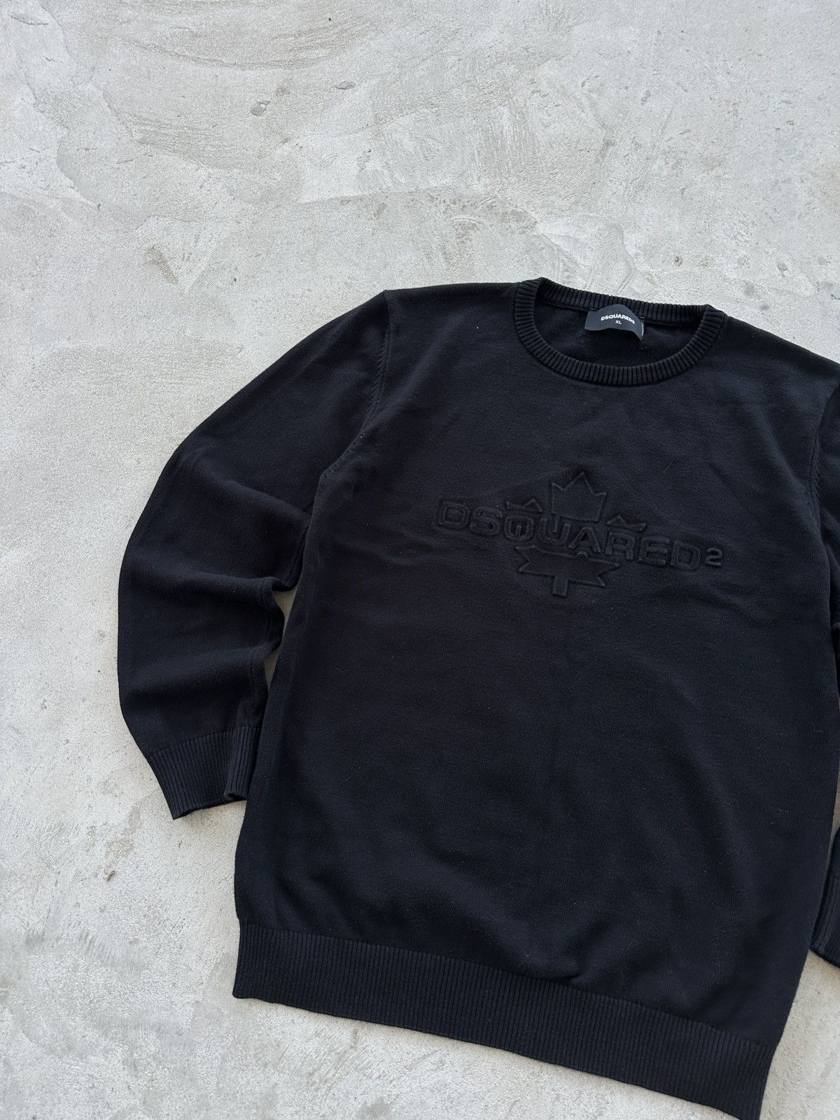 Dsquared2 Vintage Sweater Dsquared Pullover Embroidered Logo Black L Size US L / EU 52-54 / 3 - 2 Thumbnail