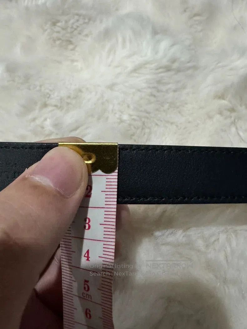 Saint Laurent Paris YSL Saint Laurent Logo Black Belt . Size ONE SIZE - 4 Thumbnail