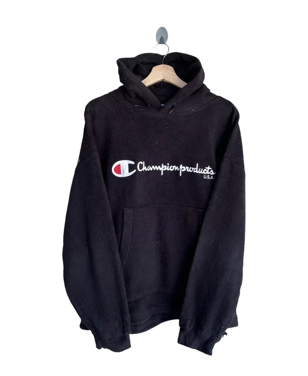 Champion × Vintage Vintage Champion Spellout Fleece Hoodies Size US L / EU 52-54 / 3 - 1 Thumbnail