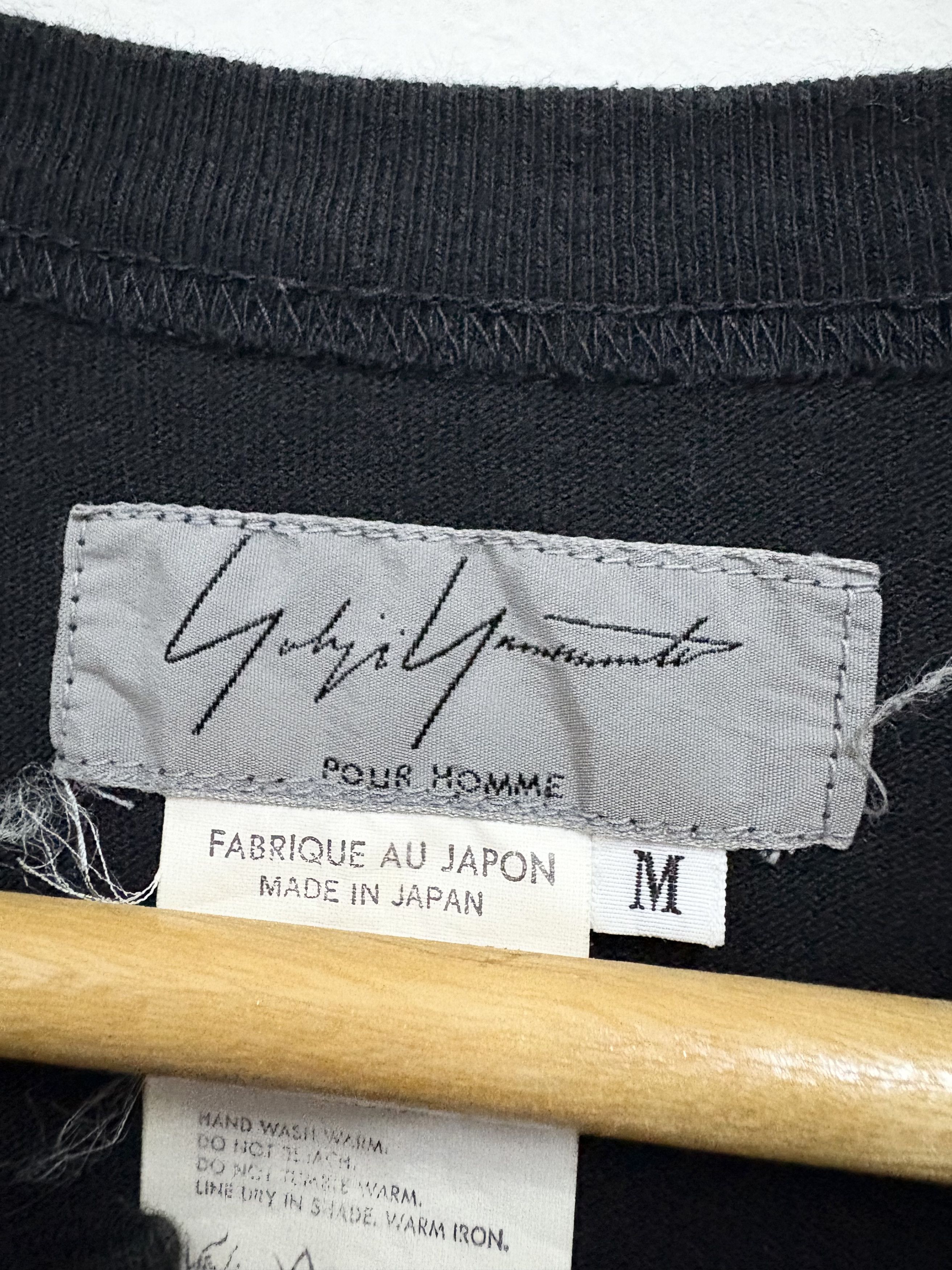 Yohji Yamamoto Archive ! S/S 1996 Yohji Yamamoto Pour Homme T-Shirt Size US L / EU 52-54 / 3 - 8 Thumbnail