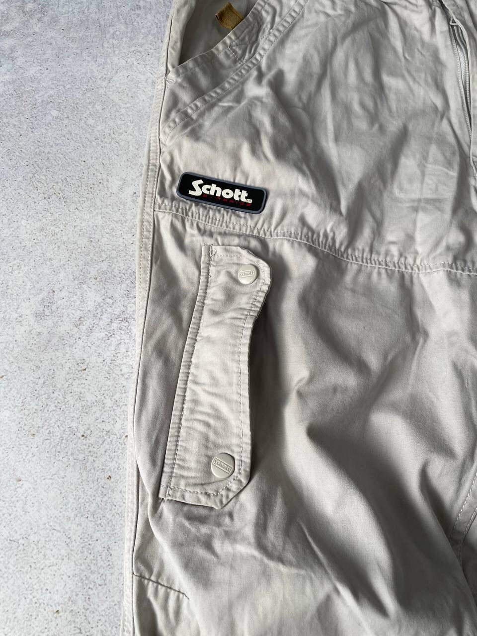 Schott Vintage 90s Schott Cargo Parachute Baggy Transformer Pants Size US 34 / EU 50 - 3 Thumbnail