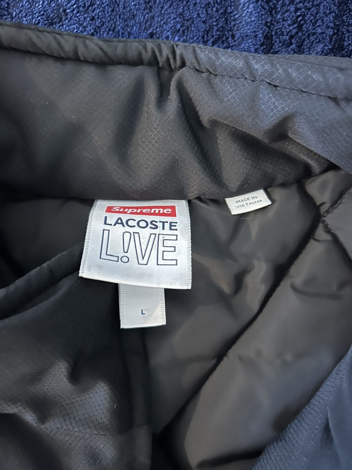 Lacoste × Supreme Supreme Lacoste Puffy Half Zip Pullover Size US L / EU 52-54 / 3 - 6 Thumbnail