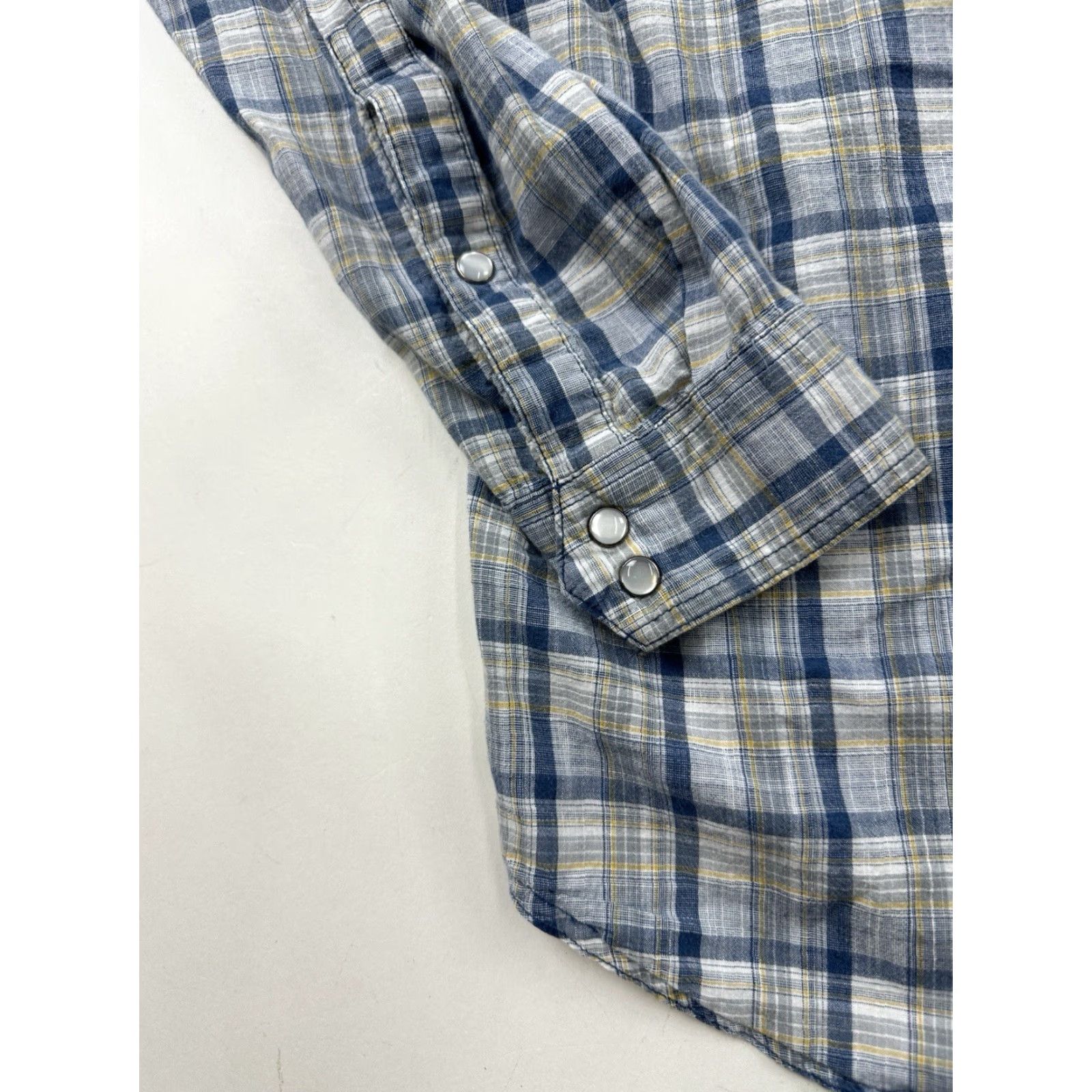 Vintage Columbia Shirt Mens Medium Plaid Pearl Snap Western Long Sleeve Size US M / EU 48-50 / 2 - 2 Thumbnail