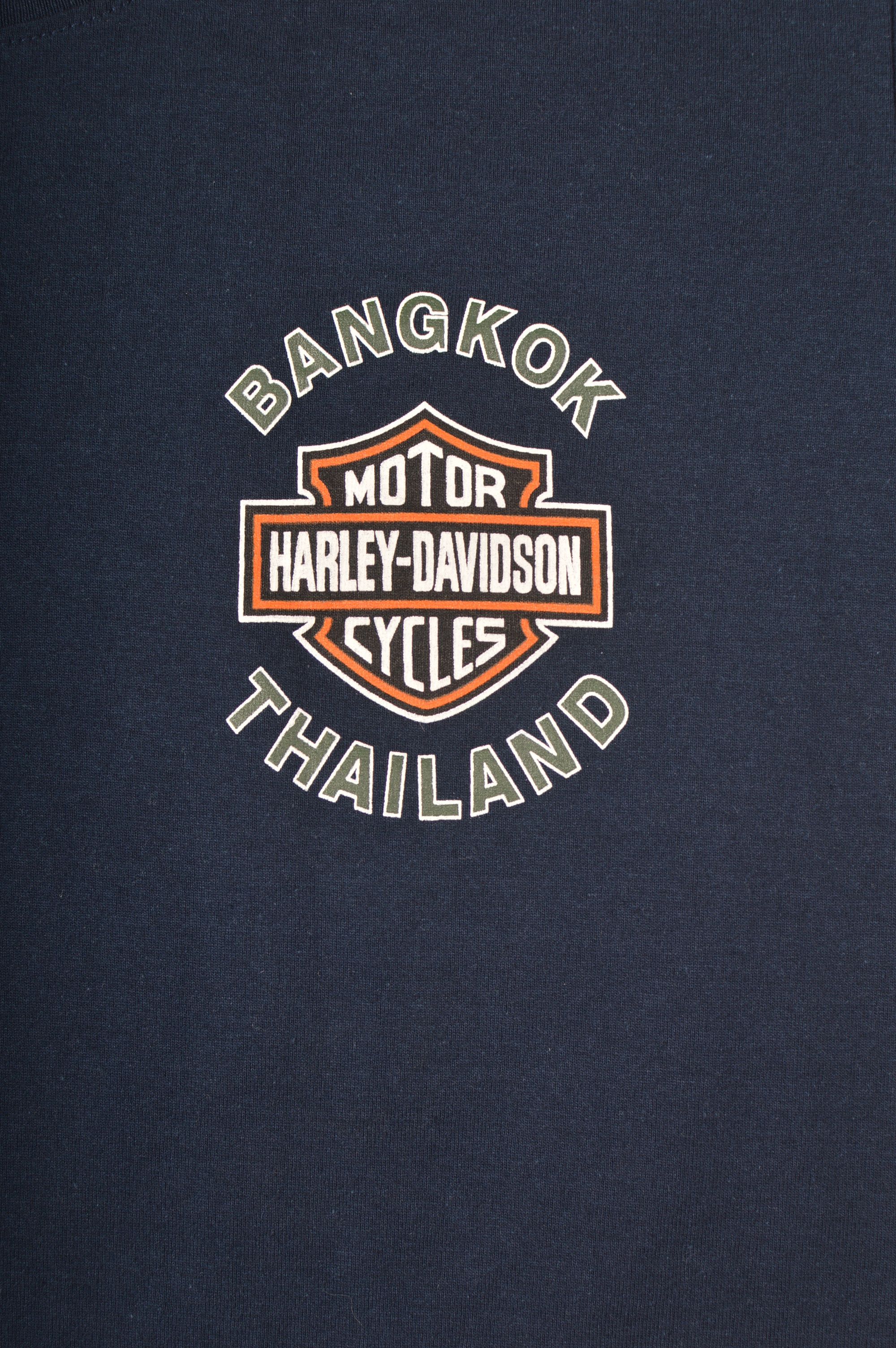 Harley Davidson × Vintage Duxtex Harley Davidson Bangkok Thailand Vintage T-Shirt Size US L / EU 52-54 / 3 - 2 Thumbnail