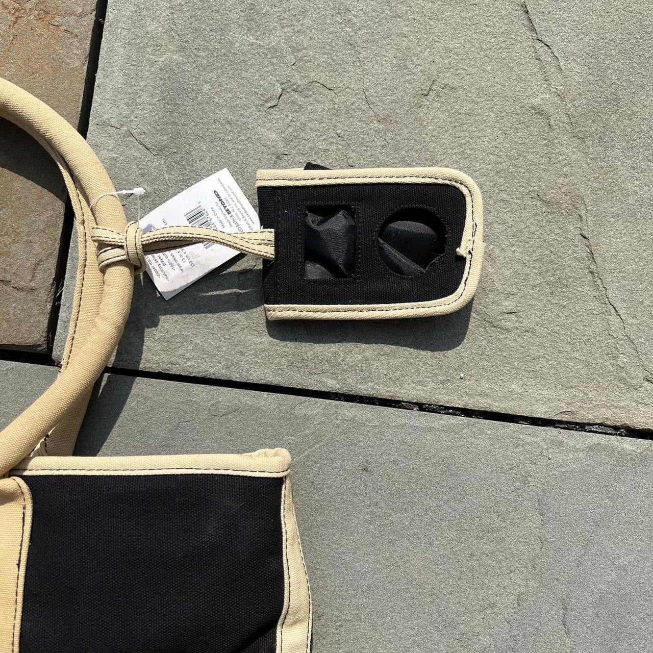 Other Y2K Black + Tan Canvas Tote Beach Bag NWT New Deadstock Size ONE SIZE - 5 Thumbnail