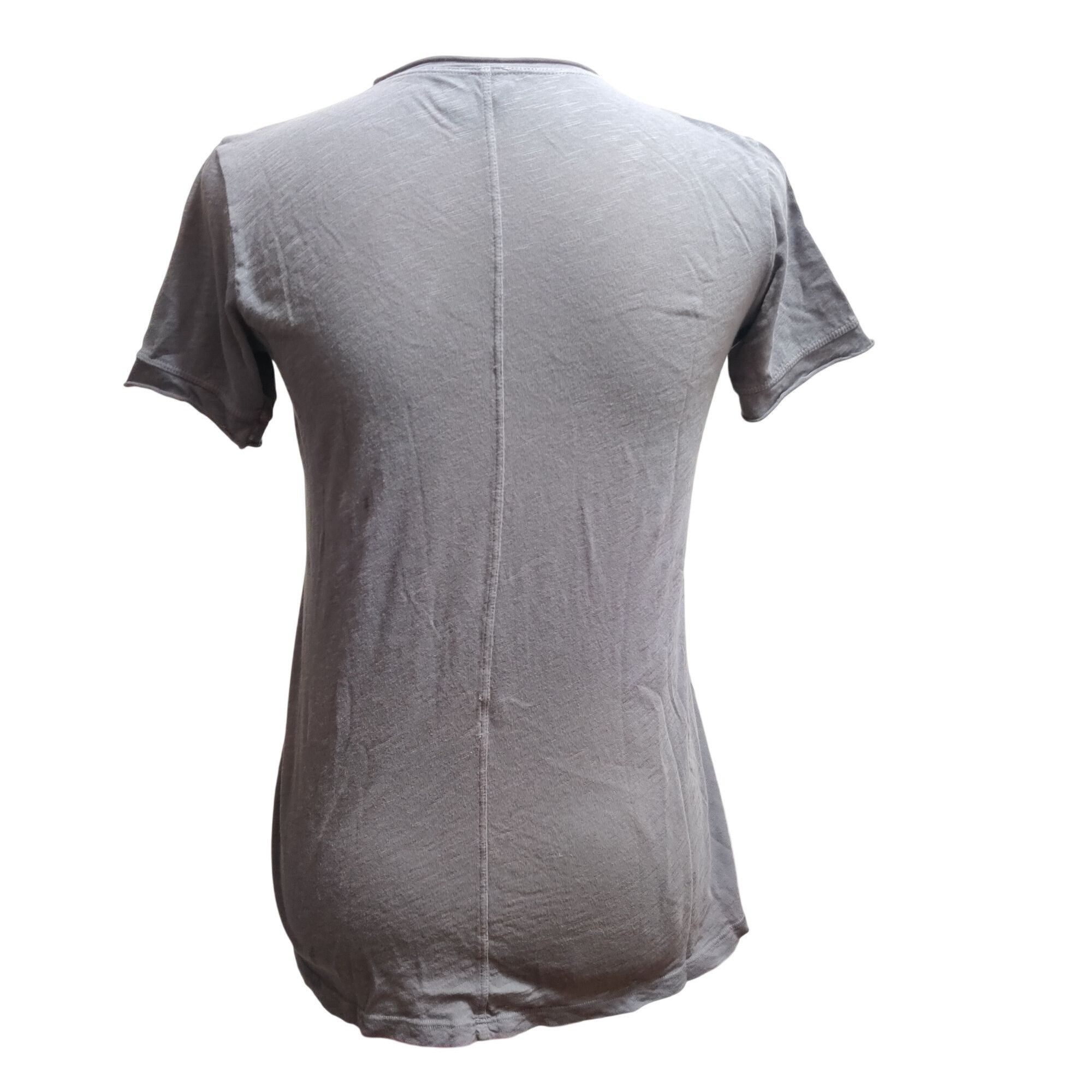 Other Left of Center XS Gray V-Neck Tee USA Made Anthropologie Poc Size XS / US 0-2 / IT 36-38 - 5 Thumbnail