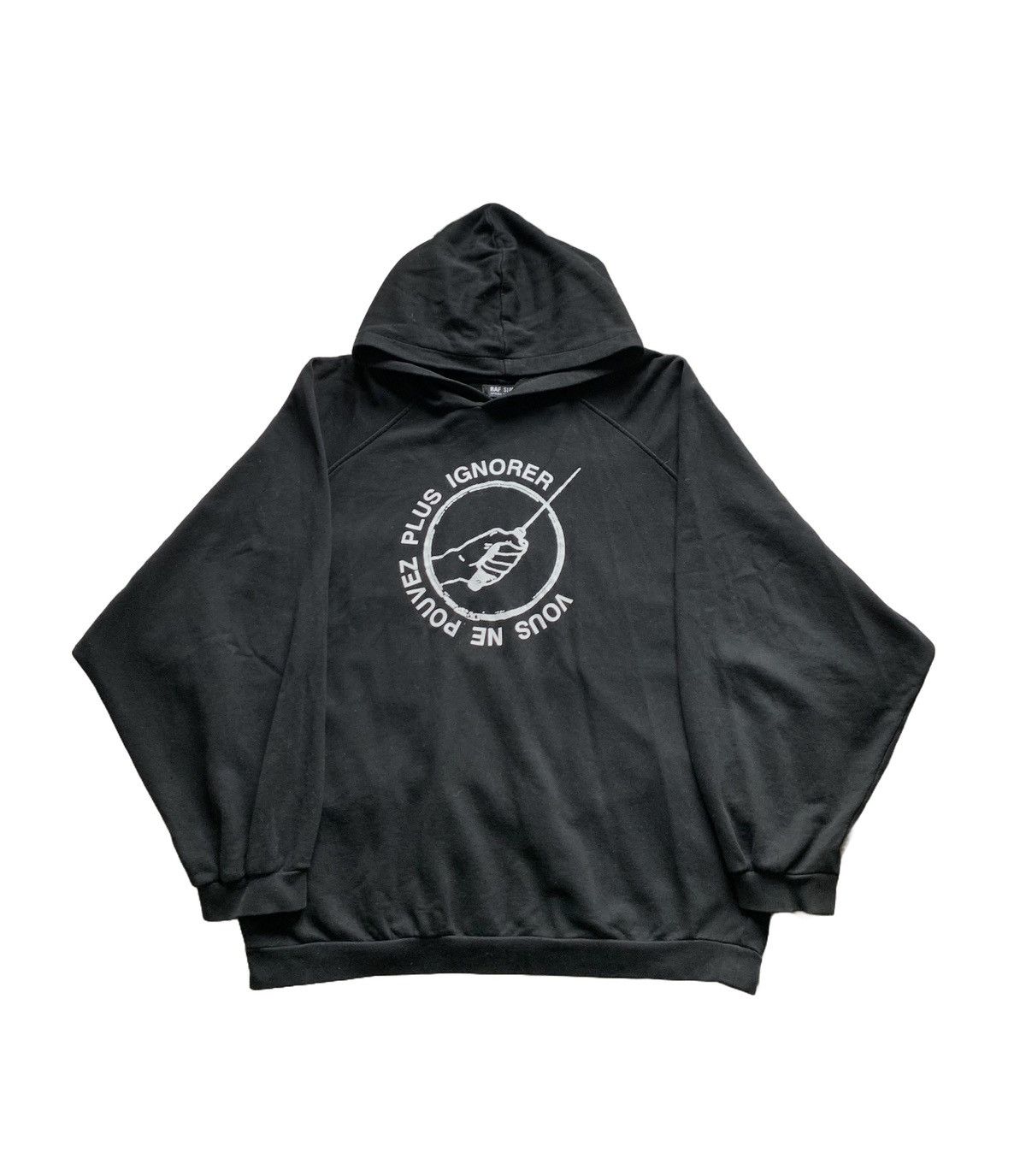 RAF SIMONS★ラフシモンズ★DIE HAS CAST HOODIE Buy Raf Simons Die Has Cast Print Regular Fit Hoodie 'Black