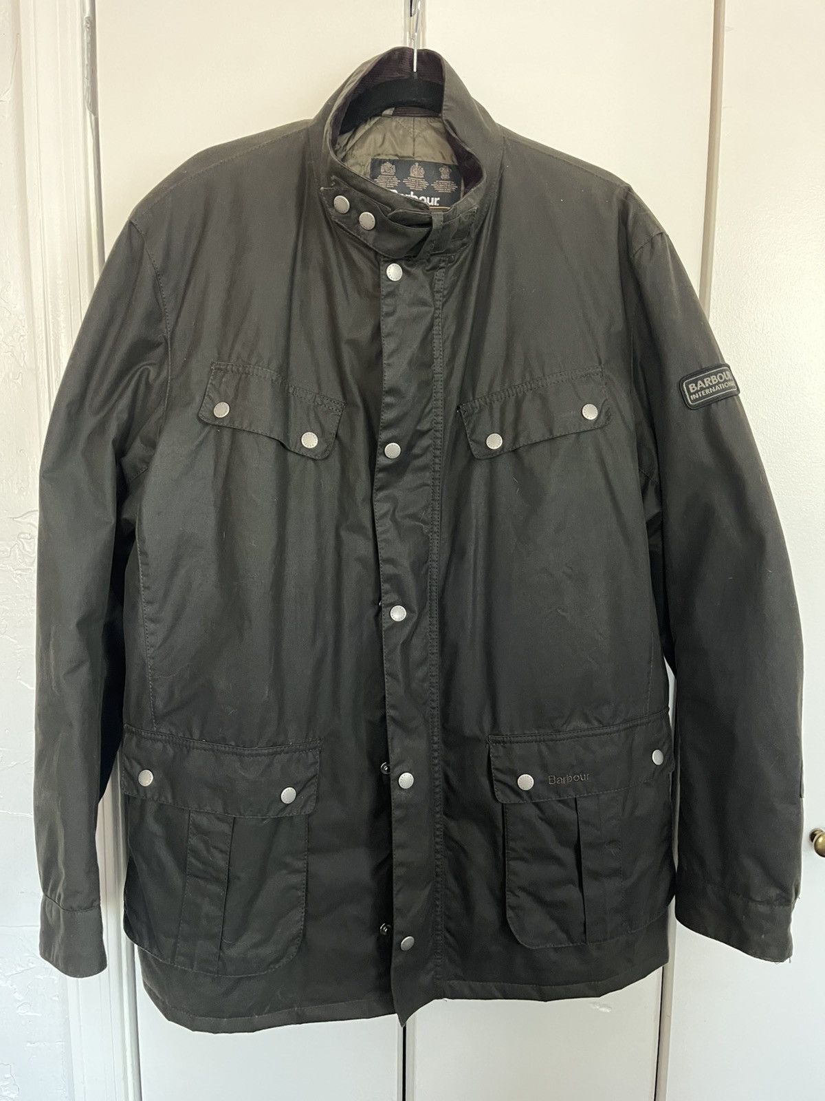 Barbour Barbour International Men’s Duke Wax Jacket Size US XXL / EU 58 / 5 - 1 Thumbnail