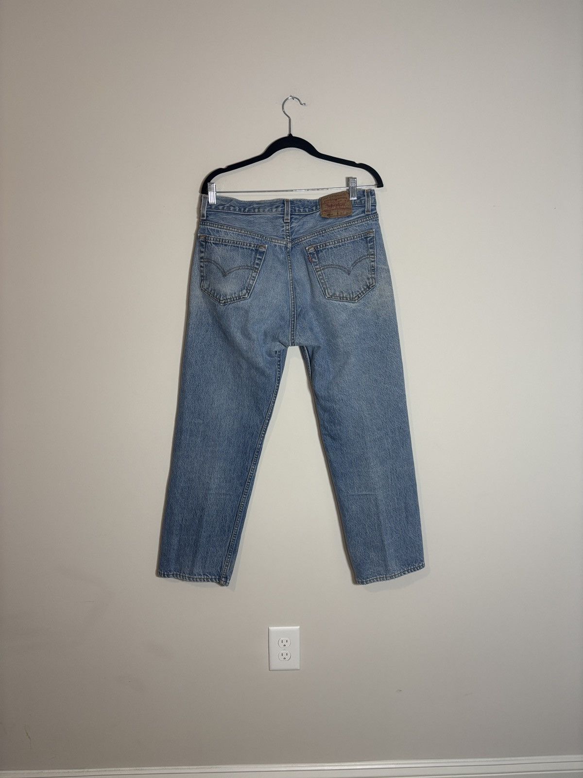 Levi's Vintage Levis 501 Jeans Button Fly Distressed Made in USA Size US 33 - 5 Thumbnail