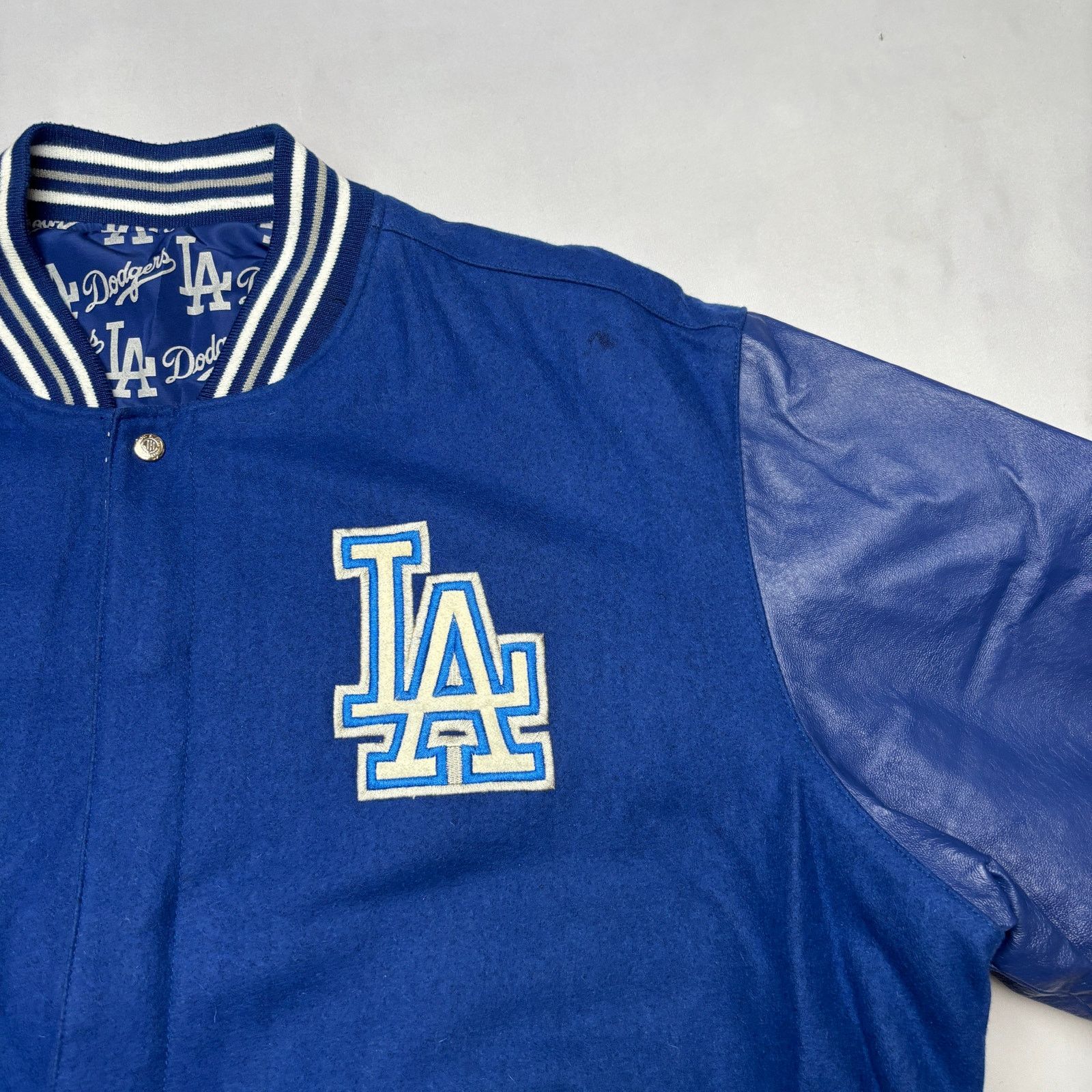 JH Design × MLB × Vintage VTG Jeff Hamilton LA Dodgers Wool Reversible Jacket Men's 4X Size US XXL / EU 58 / 5 - 2 Thumbnail