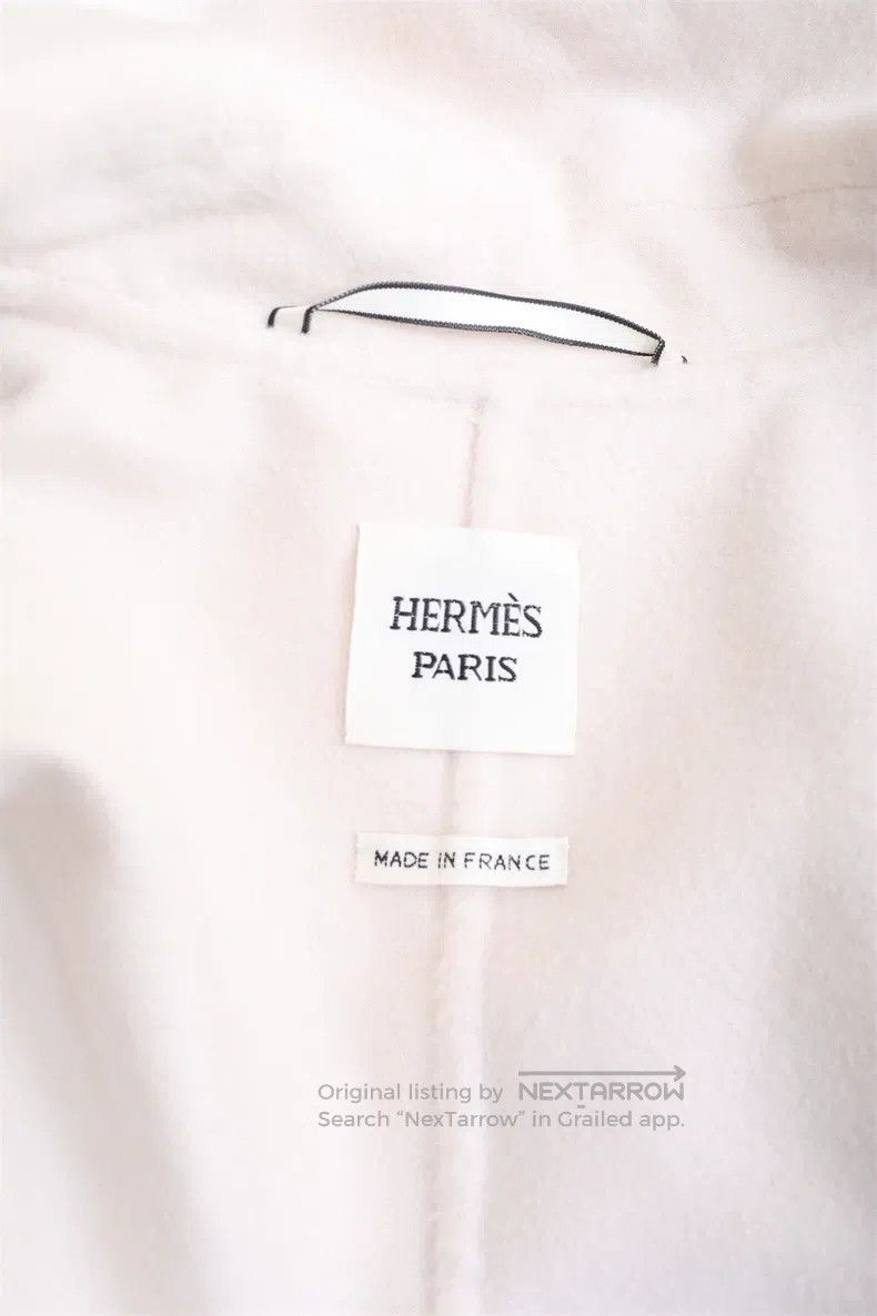 Hermes Hermes Beige Cashmere and Leather Coat Size XS / US 0-2 / IT 36-38 - 7 Thumbnail