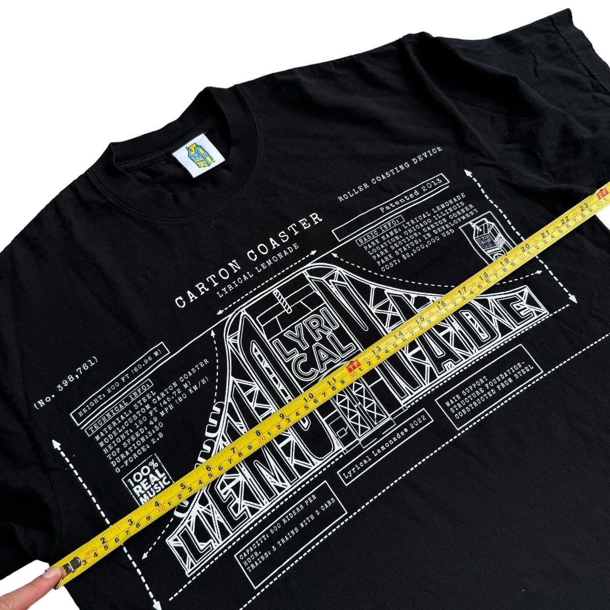 Band Tees × Lyrical Lemonade × Rap Tees Lyrical Lemonade Carton Coaster Band HipHop Rap Graphic Tee Size US L / EU 52-54 / 3 - 8 Thumbnail
