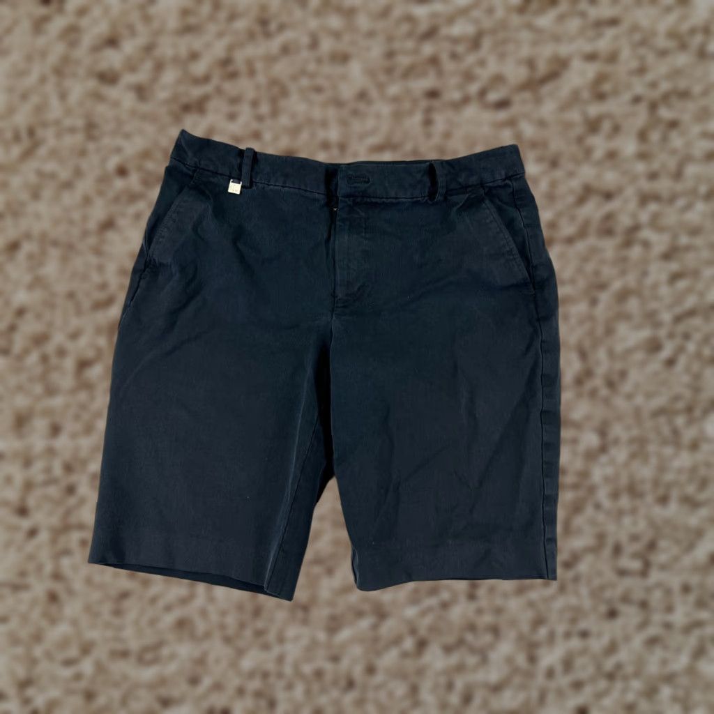 Ralph Lauren Lauren Ralph Lauren Chino Shorts Women 6 Black Cotton Blend Twill Hiking Outdoor Casual Size 28" / US 6 / IT 42 - 1 Thumbnail