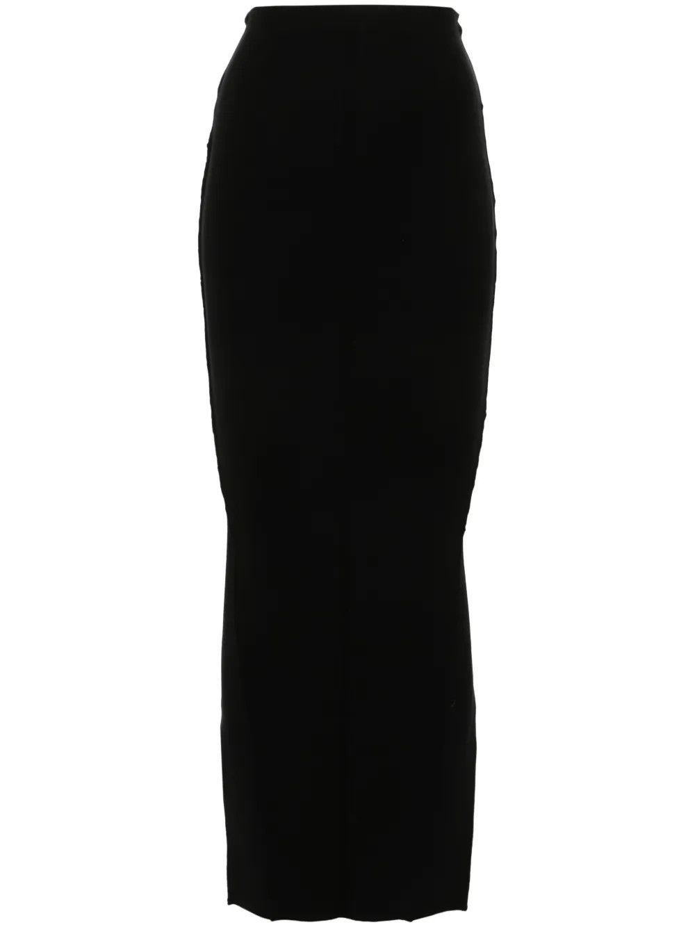 Rick Owens o1y0126 Maxi Skirt in Black Size 27" / US 4 / IT 40 - 1 Thumbnail