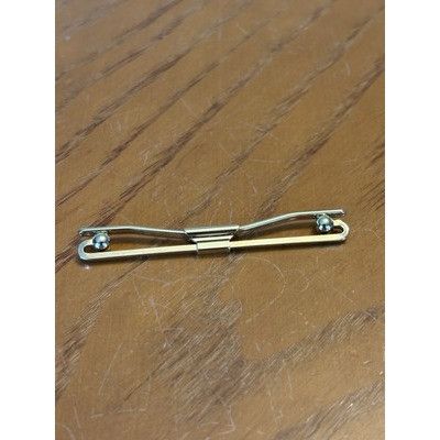 The Unbranded Brand Vintage Gold-Tone Collar Jewelry Clasp, 2” Slide-On Stay, Ba Size ONE SIZE - 1 Thumbnail
