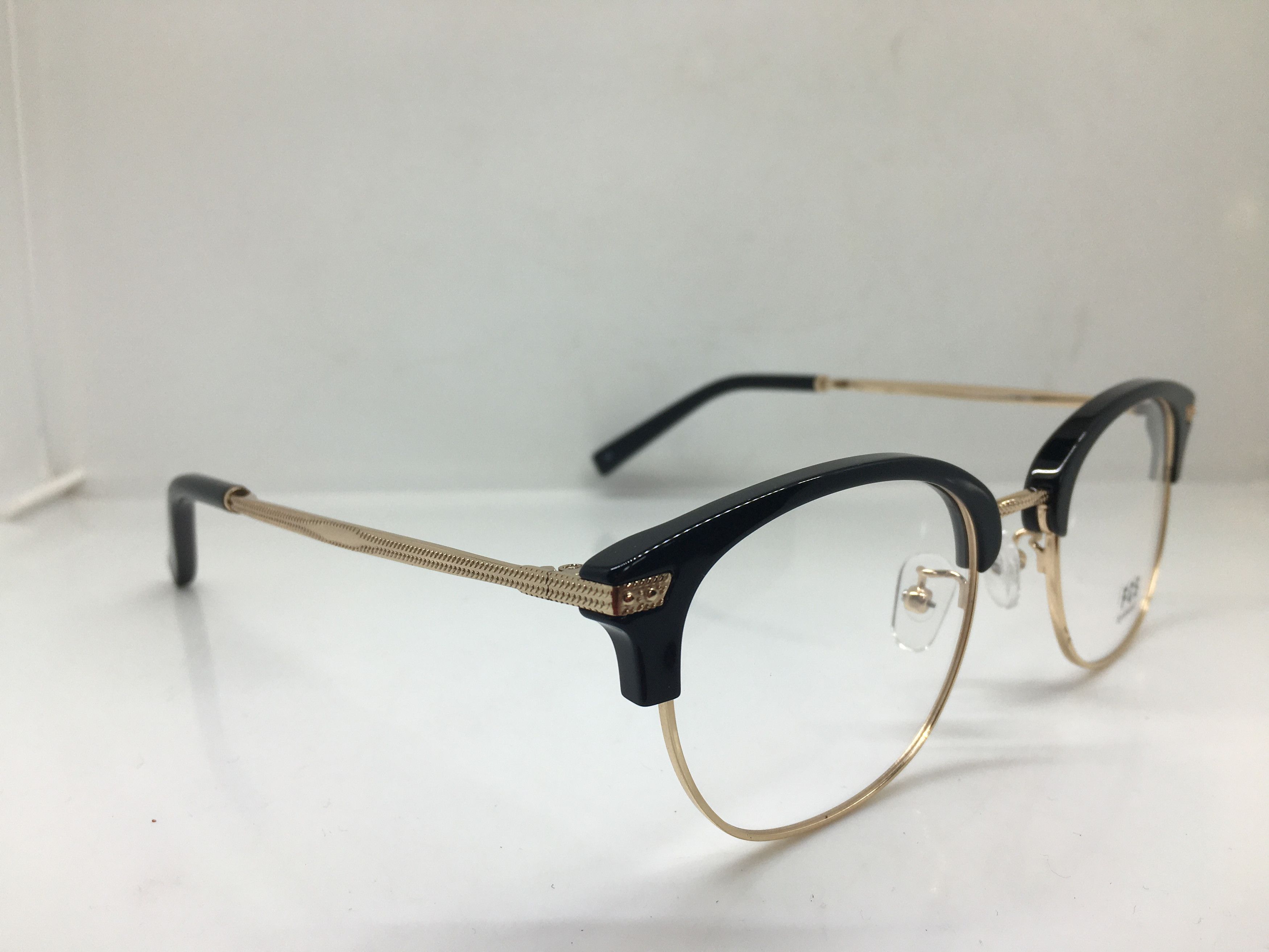 Other FCS Mod Malcolm X Black Gold Eyeglasses Frame Size ONE SIZE - 2 Thumbnail