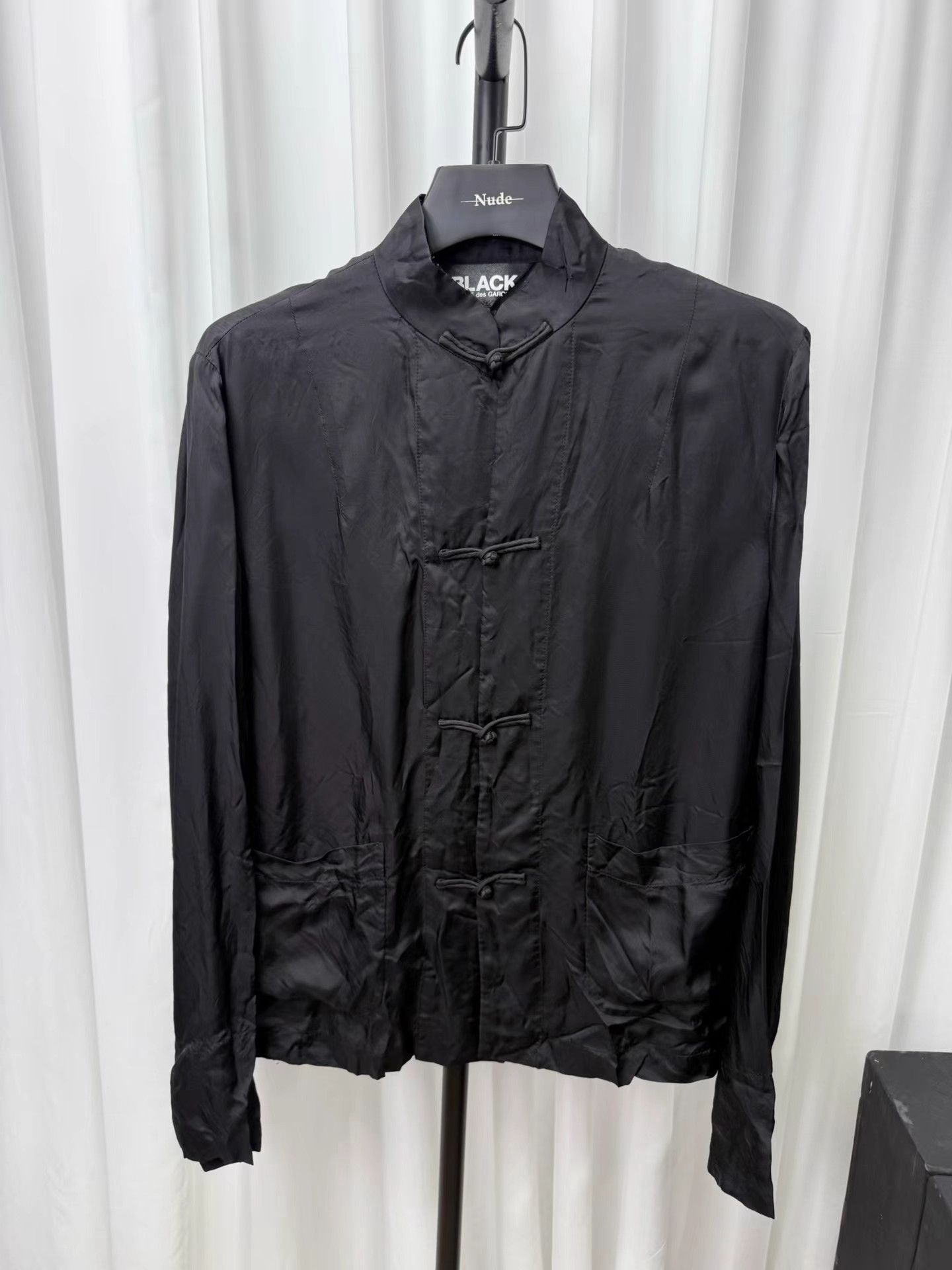 Comme des Garcons Comme des Garçons Black Silk Frog Button Jacket K20 Size US L / EU 52-54 / 3 - 1 Thumbnail