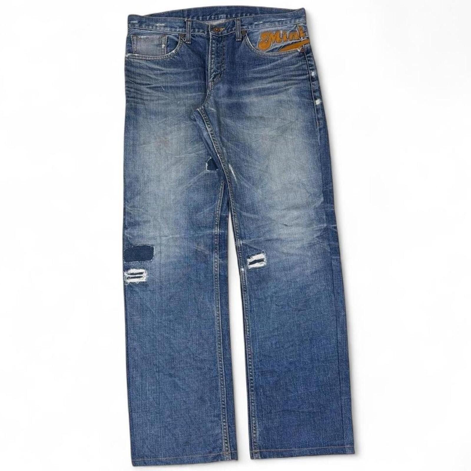 True Religion MINI BRAND RIPPED LOOK AND EMBROIDERED LOGO ON SIDE Size US 34 / EU 50 - 1 Thumbnail