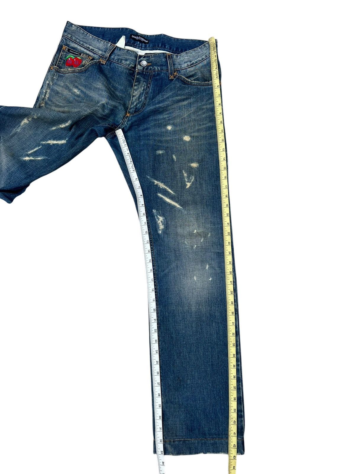 Dolce & Gabbana Vintage 00s Dolce & Gabbana Dirty Mud Distressed Denim Jeans Size US 34 / EU 50 - 4 Thumbnail