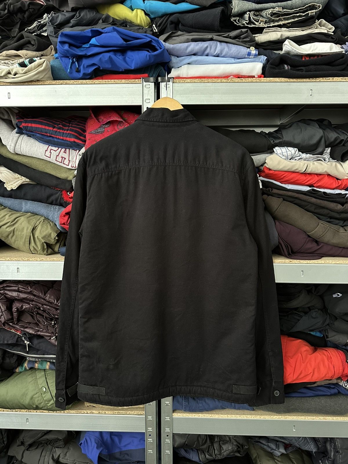 Allsaints Vintage Allsaints Black Button Zip Jacket Rare Sherpa Mens Size US M / EU 48-50 / 2 - 16 Thumbnail