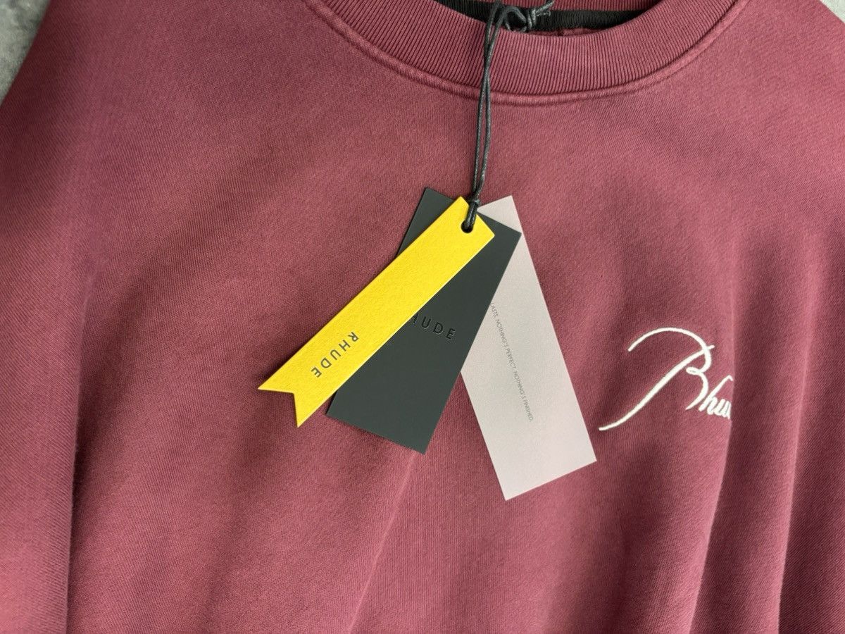 Rhude Rhude maroon heavyweight crew with tags Size US L / EU 52-54 / 3 - 7 Thumbnail