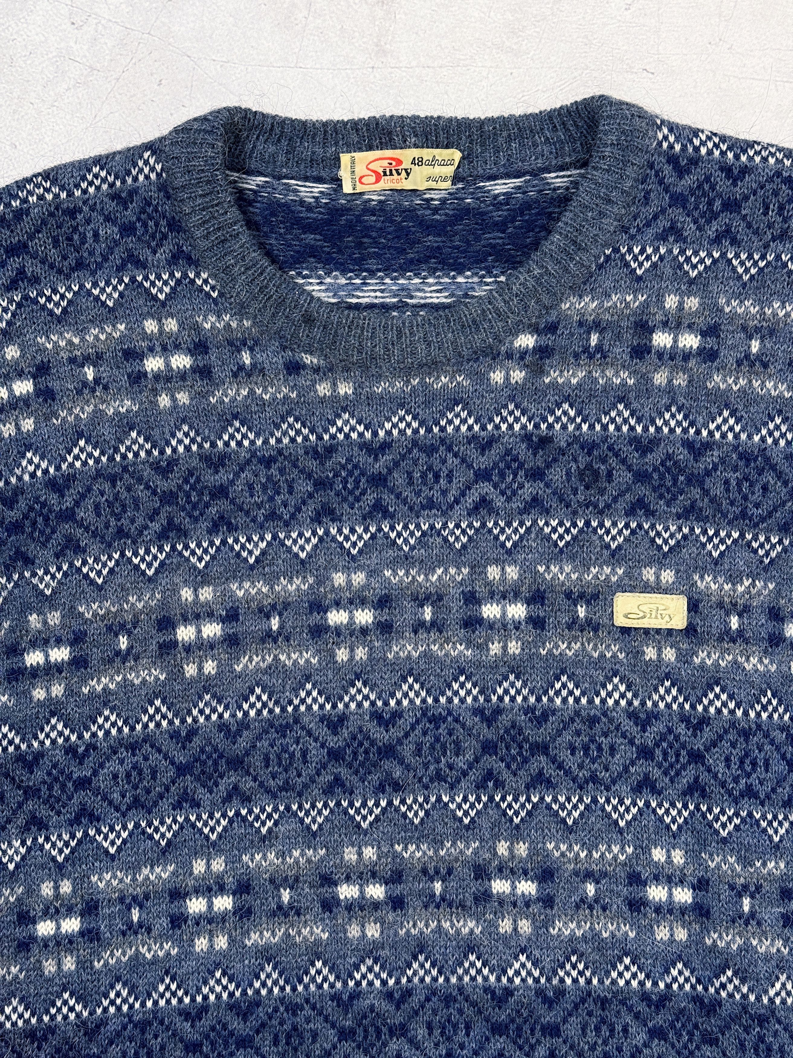 Vintage Vintage 70s Silvy Sweater Alpaca Wool Geometric Pattern Size US M / EU 48-50 / 2 - 4 Thumbnail