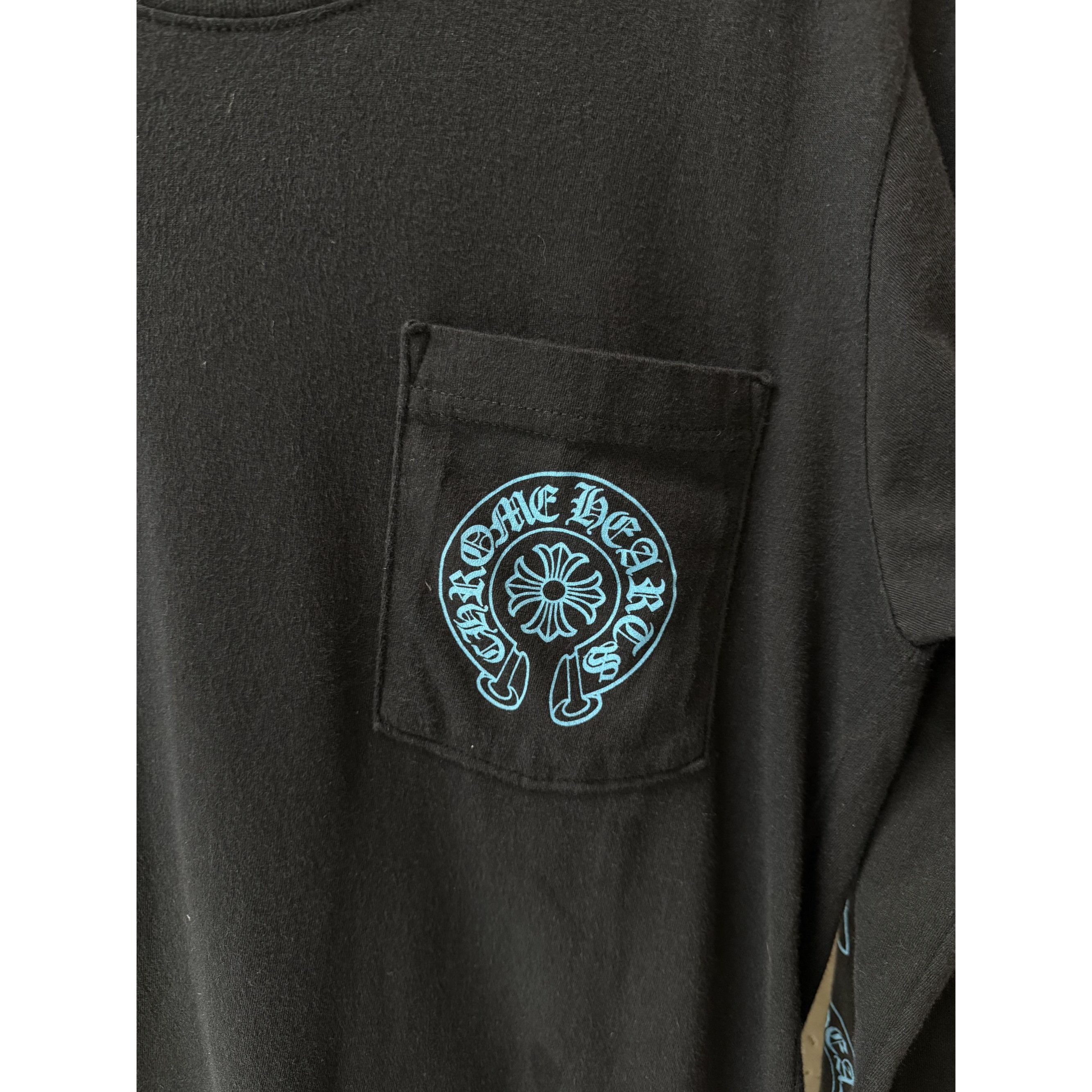 Chrome Hearts Chrome Hearts Long Sleeve Black Shirt W/ Blue Cross Graphics Size US S / EU 44-46 / 1 - 16 Thumbnail