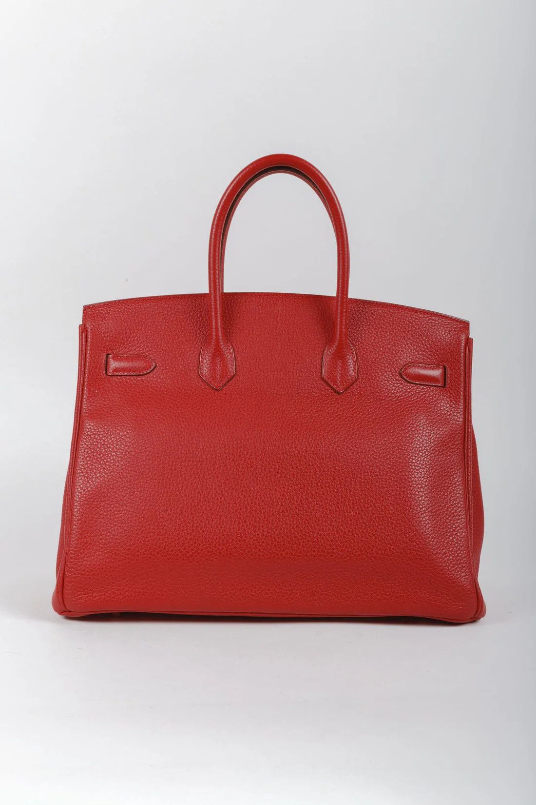 Hermes Hermès Birkin 35 Rouge Casaque Clemence GHW Size ONE SIZE - 5 Thumbnail