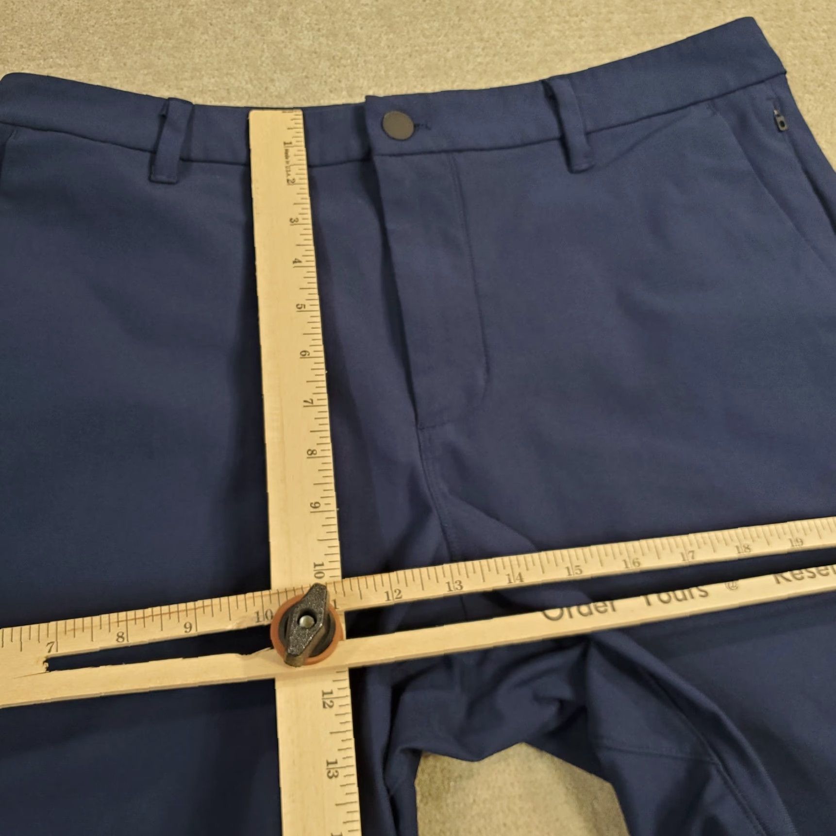 Vintage 7 Diamonds Shorts Mens 30 Blue Chinos Infinity Performance Stretch Lightweight Size US 30 / EU 46 - 4 Thumbnail