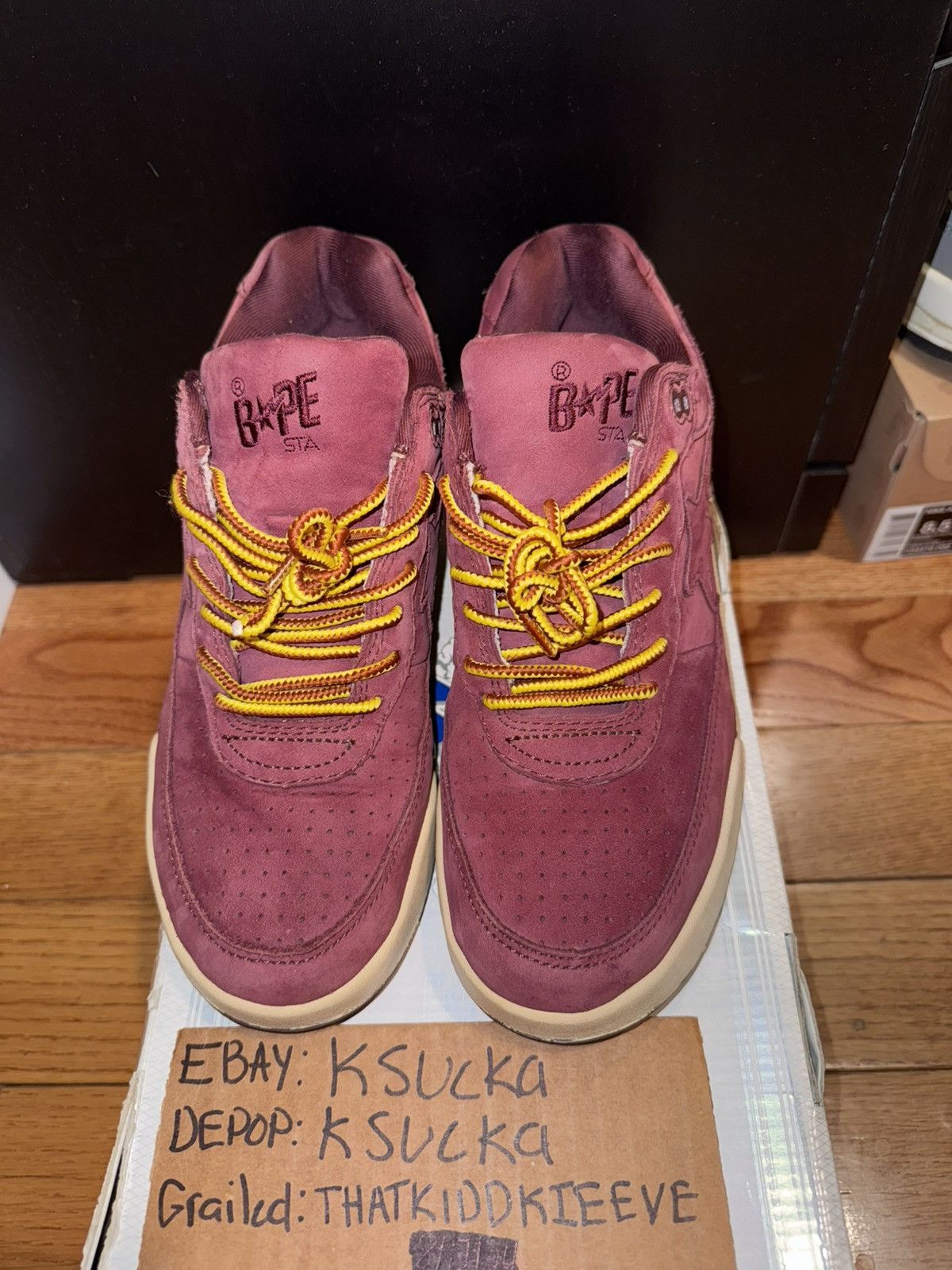 Bape × Nigo Bapesta Roadsta Rare Red Brown Size US 8.5 / EU 41-42 - 1 Thumbnail