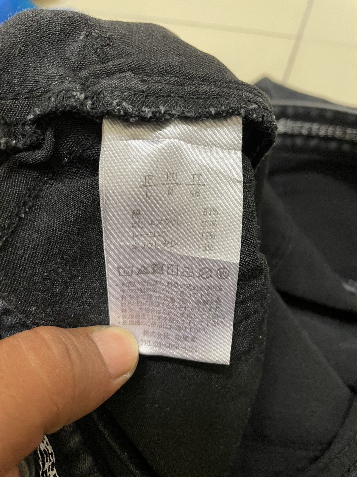 Number (N)ine Number Nine Denim Paint Splatter Distressed Black Wash Jeans Size US 33 - 10 Thumbnail
