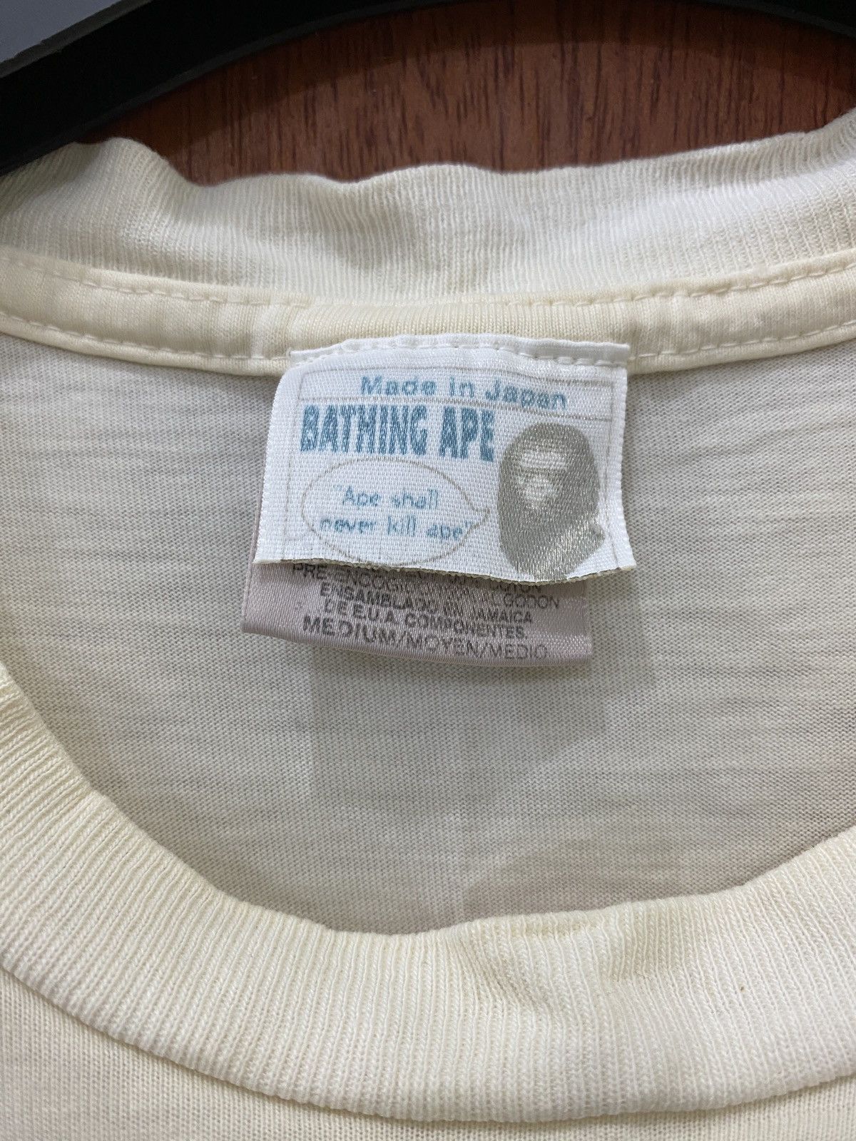Bape Rare Vintage 90s Bathing Ape Busy Works Raibow Tee Size US M / EU 48-50 / 2 - 7 Thumbnail