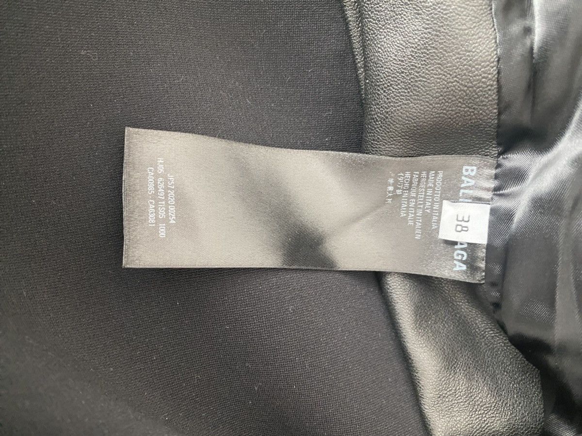 Balenciaga Zip/lace-up leather moto shirt Size 28" / US 6 / IT 42 - 5 Thumbnail