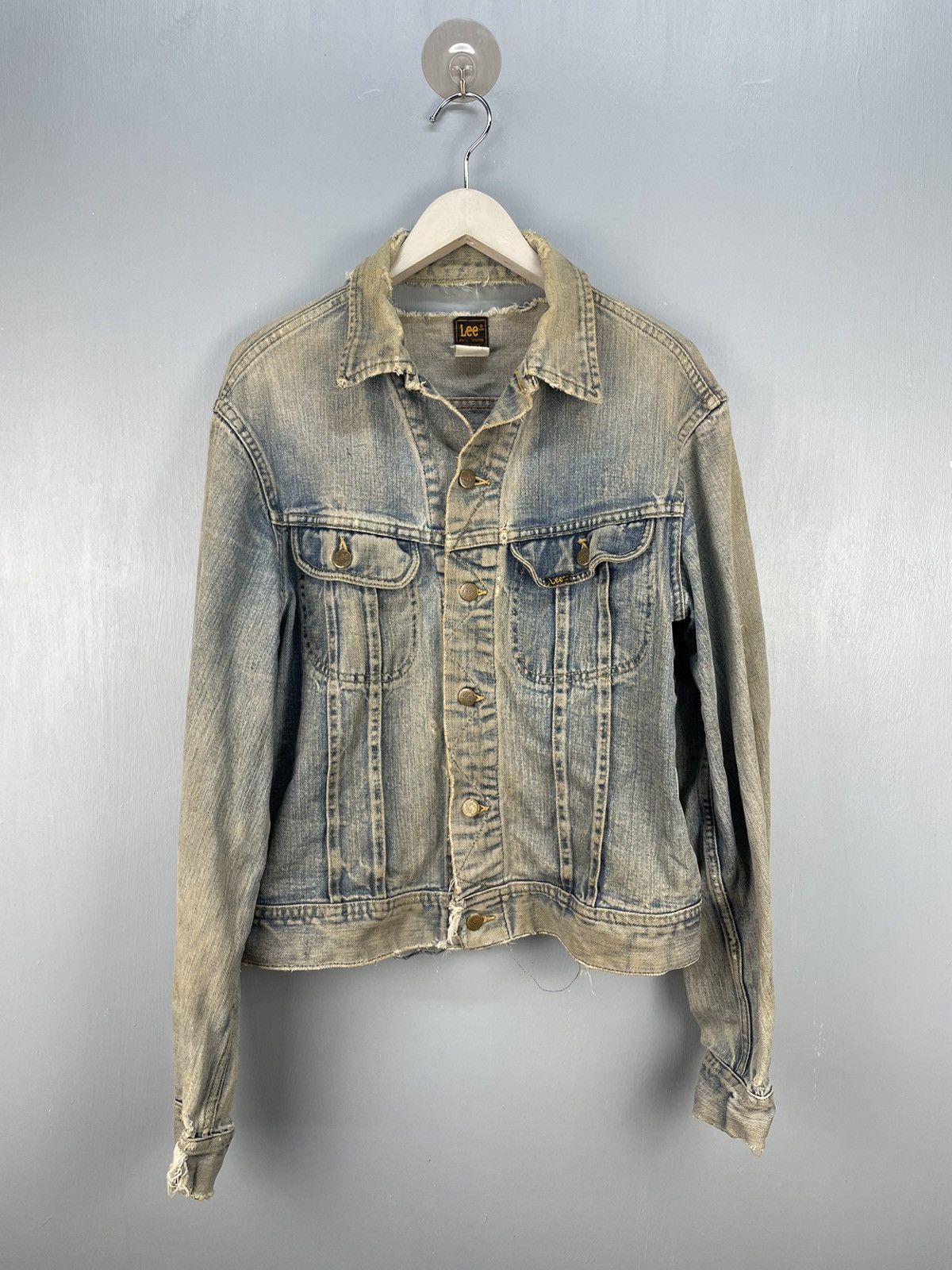 Lee × Vintage Vintage Lee tracker denim jacket distressed Size US L / EU 52-54 / 3 - 1 Thumbnail