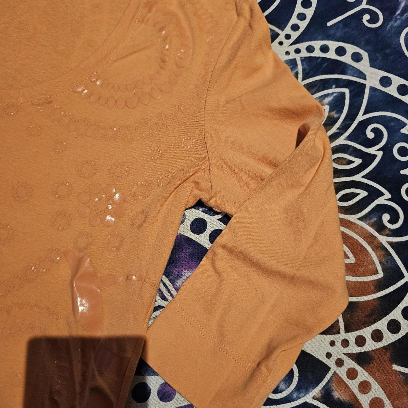 Designer Women's Dismero Large Designer Orange Shirt Size L / US 10 / IT 46 - 5 Thumbnail