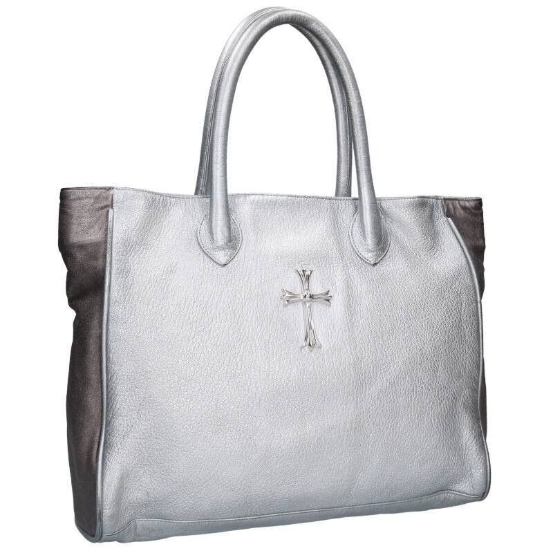 Chrome Hearts Lady Lynn Cross Leather Tote Bag, Women's