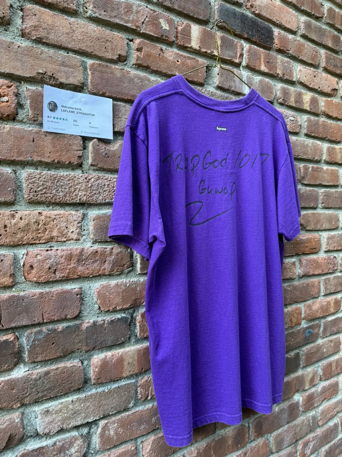Supreme Supreme Gucci Mane Tee Purp FINAL PRICE DROP!!— Size US L / EU 52-54 / 3 - 9 Thumbnail
