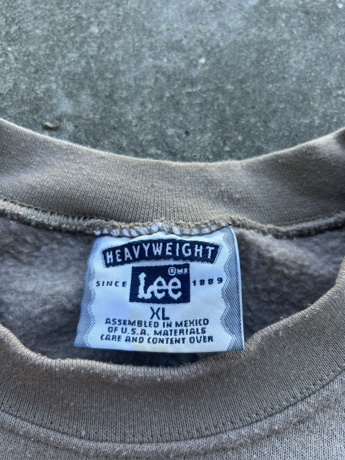 Lee × Vintage Vintage Lee Heavyweight Branded Crewneck Size US XL / EU 56 / 4 - 3 Thumbnail