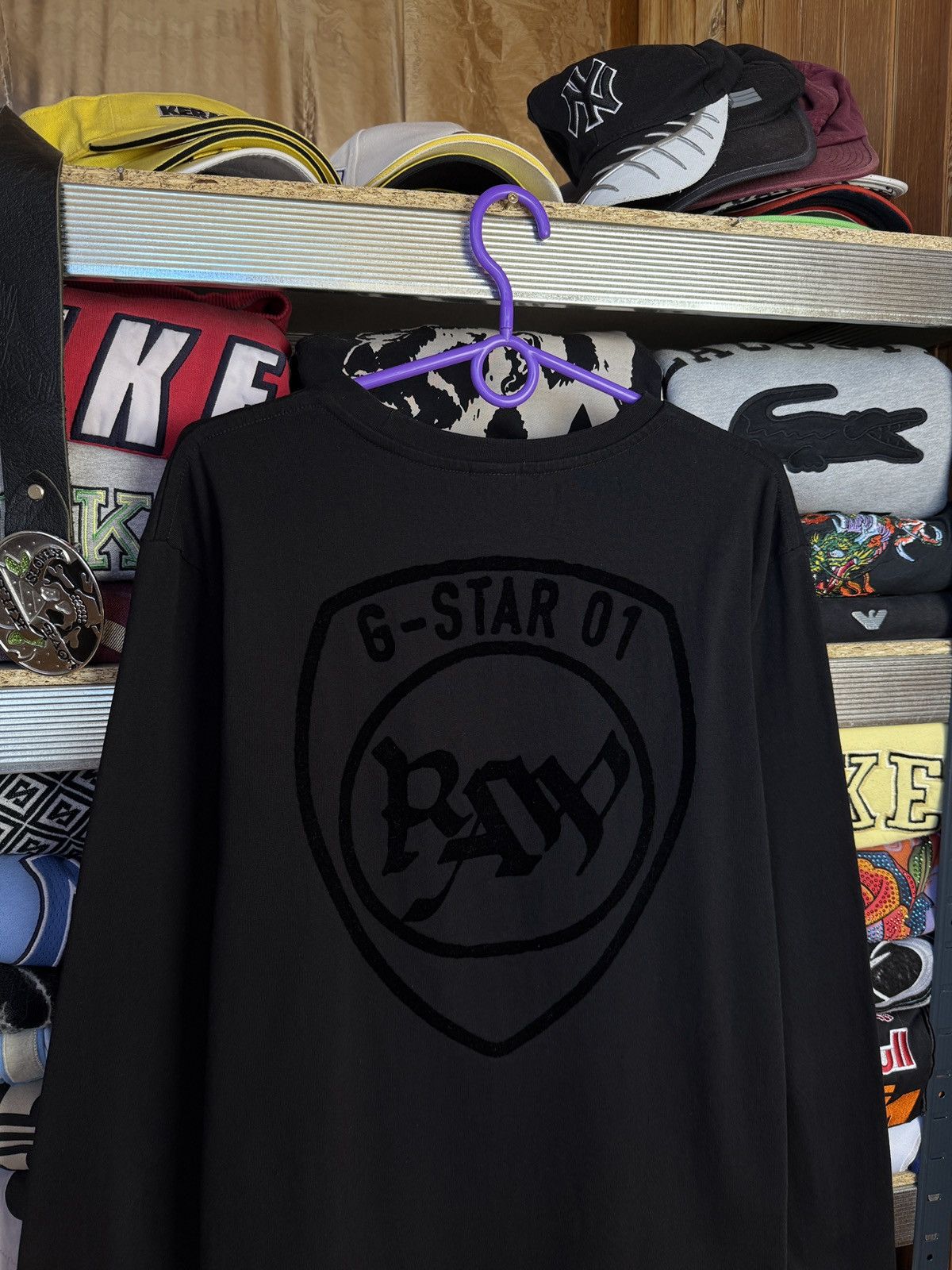 G-Star G Star RAW Long Sleeve Tee Big Logo Size L Size US L / EU 52-54 / 3 - 4 Thumbnail