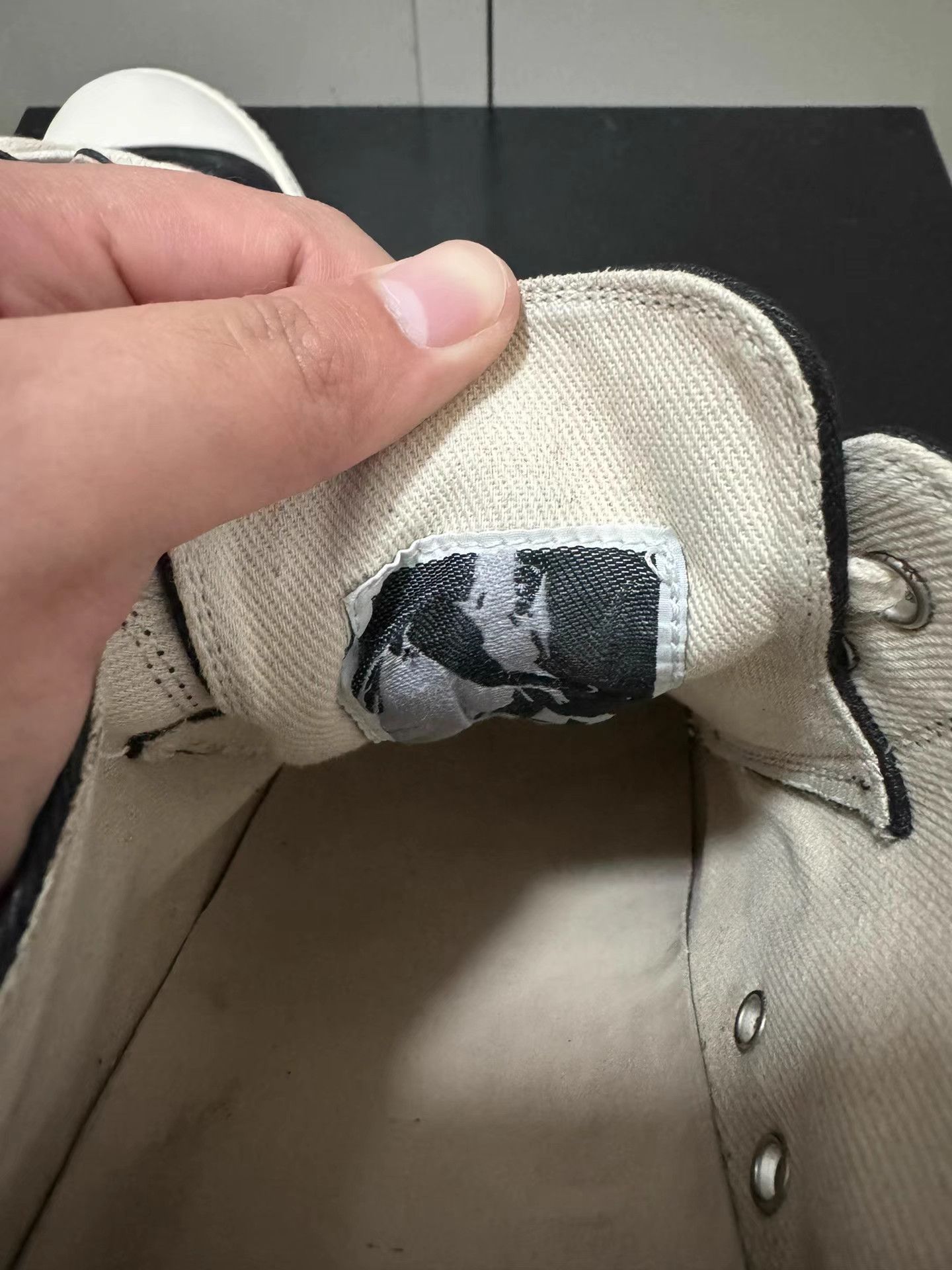 Rick Owens Drkshdw Rick Owens Drkshdw waxed canvas Converse high-top sneakers Size US 7 / EU 40 - 9 Thumbnail