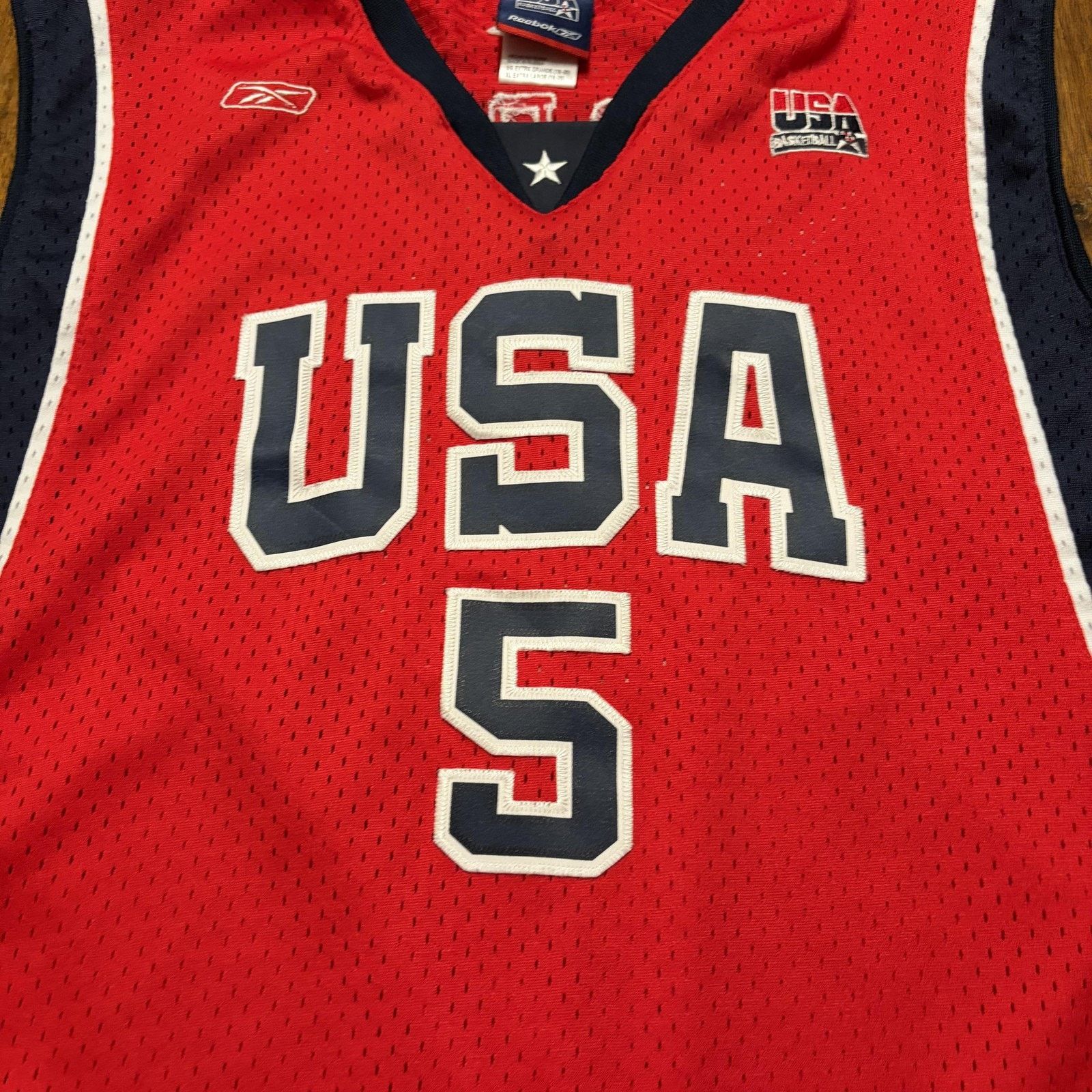Reebok Vintage USA Basketball Jersey Boys XL 2004 Olympics Marbury Size XL / US 12-14 / IT 48-50 - 6 Thumbnail