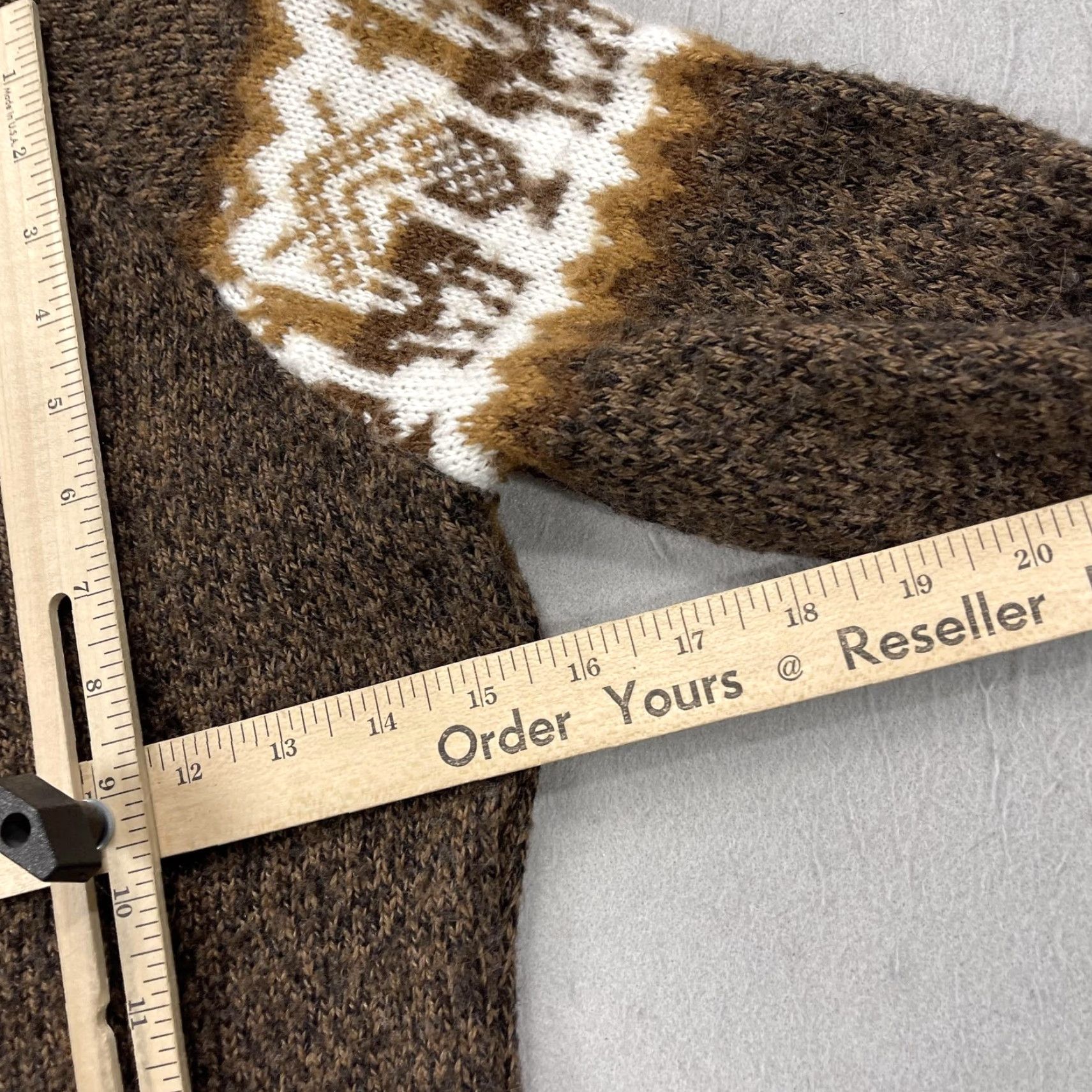 Vintage VINTAGE Grupo Brisanti SAC Sweater Womens S Brown Hooded Tunic Llama Fringe Peru Size S / US 4 / IT 40 - 7 Thumbnail