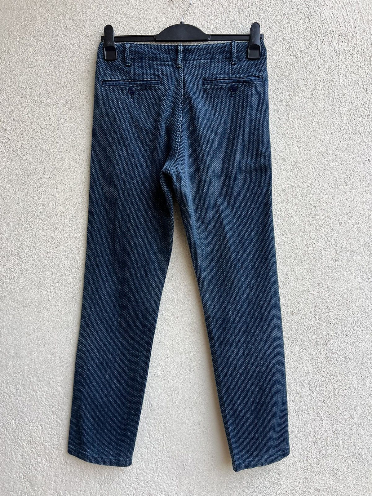 Indigo Blue Trick Japan Fade Indigo Kendo Sashiko Chinos Pant Size US 29 - 21 Thumbnail