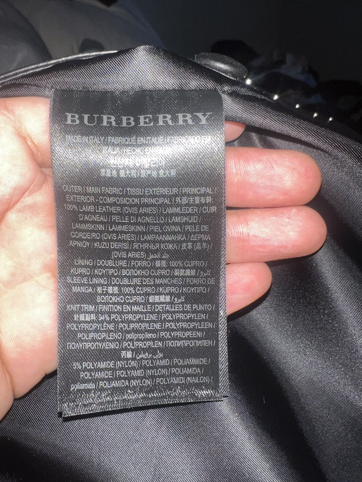 Burberry Burberry studded leather bomber jacket. Size US S / EU 44-46 / 1 - 4 Thumbnail