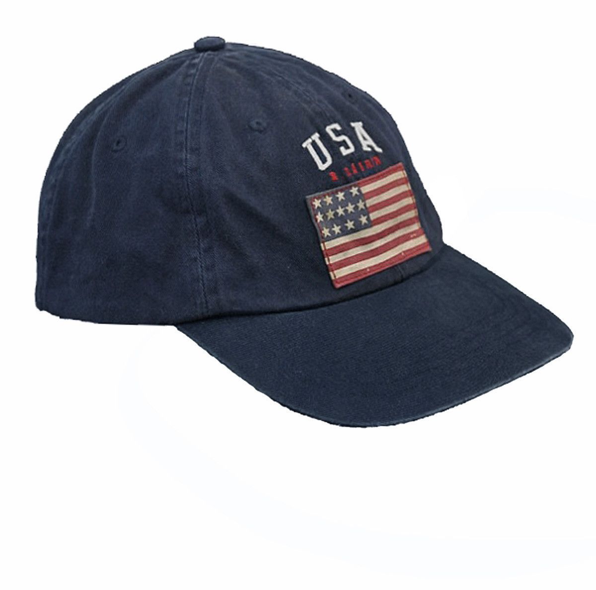 Polo Ralph Lauren NEW RARE Vintage Polo Ralph Lauren Baseball Hat US Flag Blue Size ONE SIZE - 2 Thumbnail