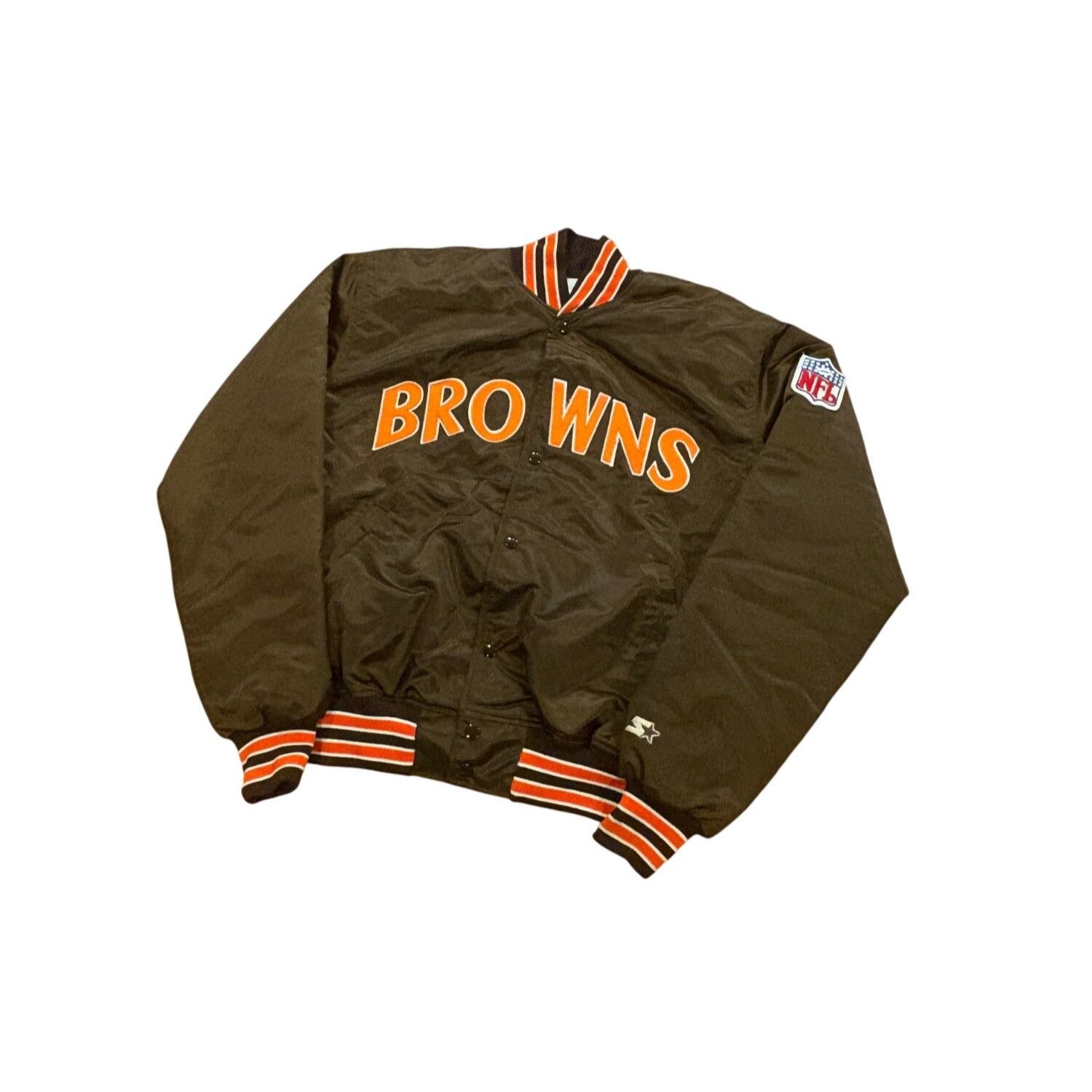 Starter Vintage 80s Starter Cleveland Browns Authentic NFL Pro Line Size US XL / EU 56 / 4 - 4 Thumbnail
