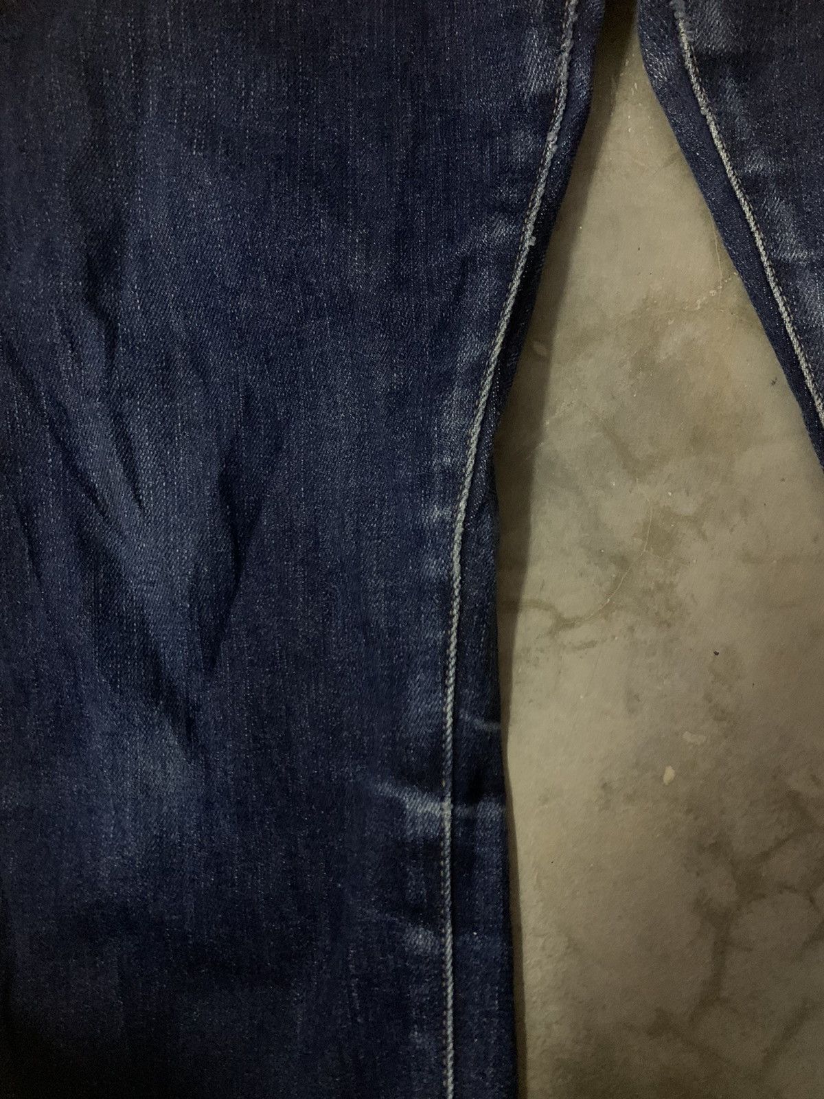 Japanese Brand Uniqlo Selvedge Straight Cutting Flare Denim Jeans Size US 34 / EU 50 - 4 Thumbnail