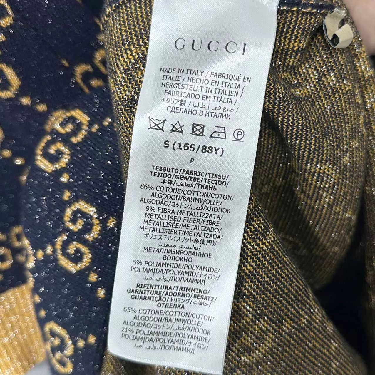 Gucci Gucci gold-thread-all-over-print women's S dress Size S / US 4 / IT 40 - 4 Thumbnail
