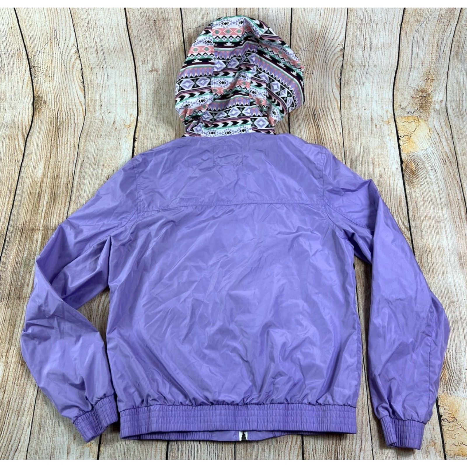 Empyre Empyre Women’s Jacket Aztec Purple L Windbreaker Lightweight Skater Full Zip Size L / US 10 / IT 46 - 2 Thumbnail
